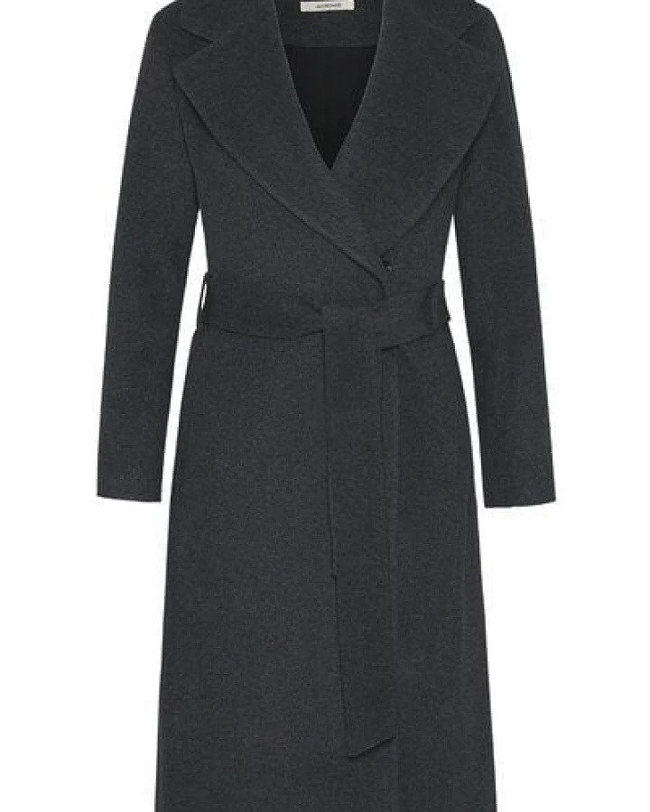 Wunderwerk Damen Mantel aus Schurwolle "Belted coat merino flannel"