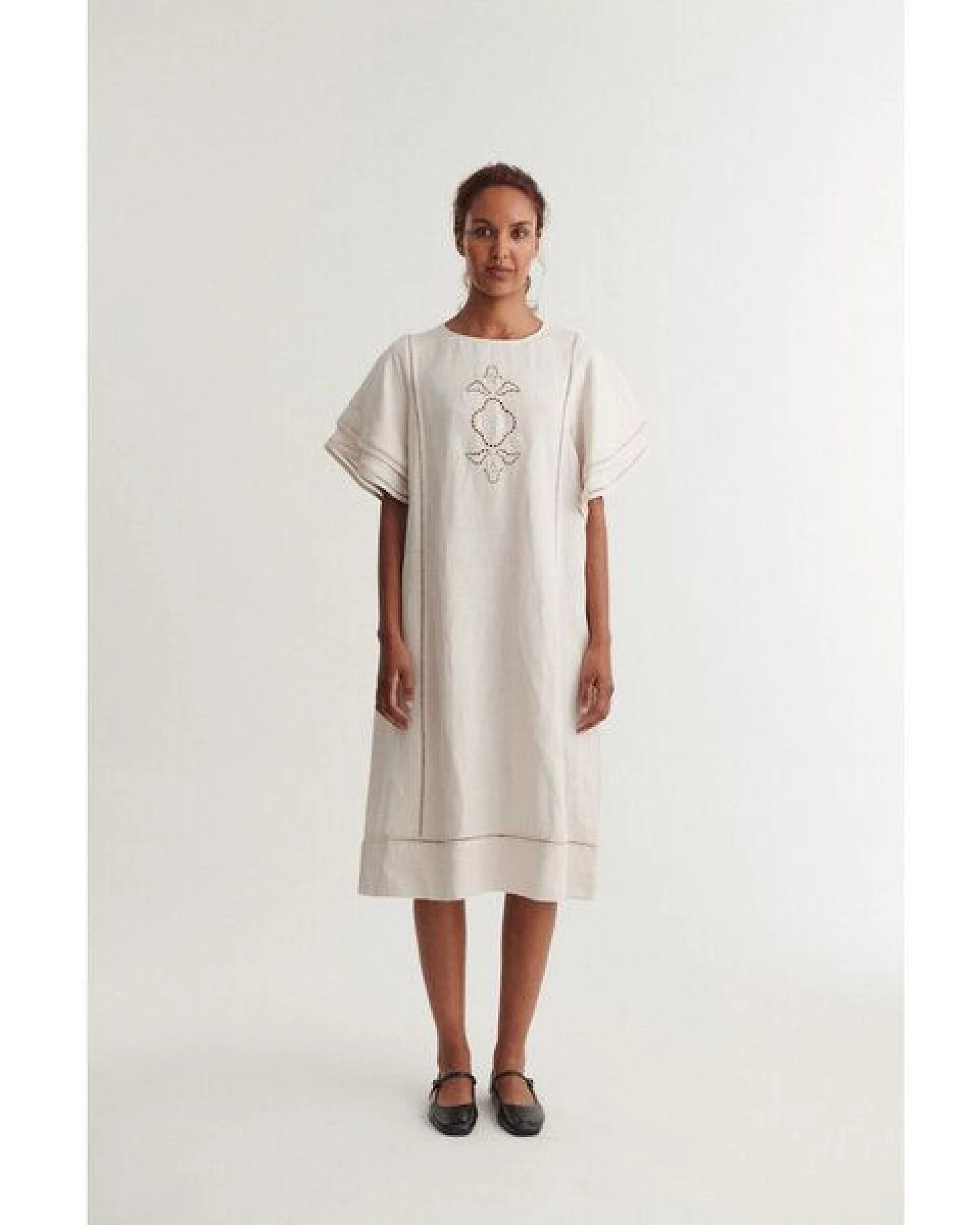 Basic Apparel Leinenkleid Arina moonbeam – Ansicht 2