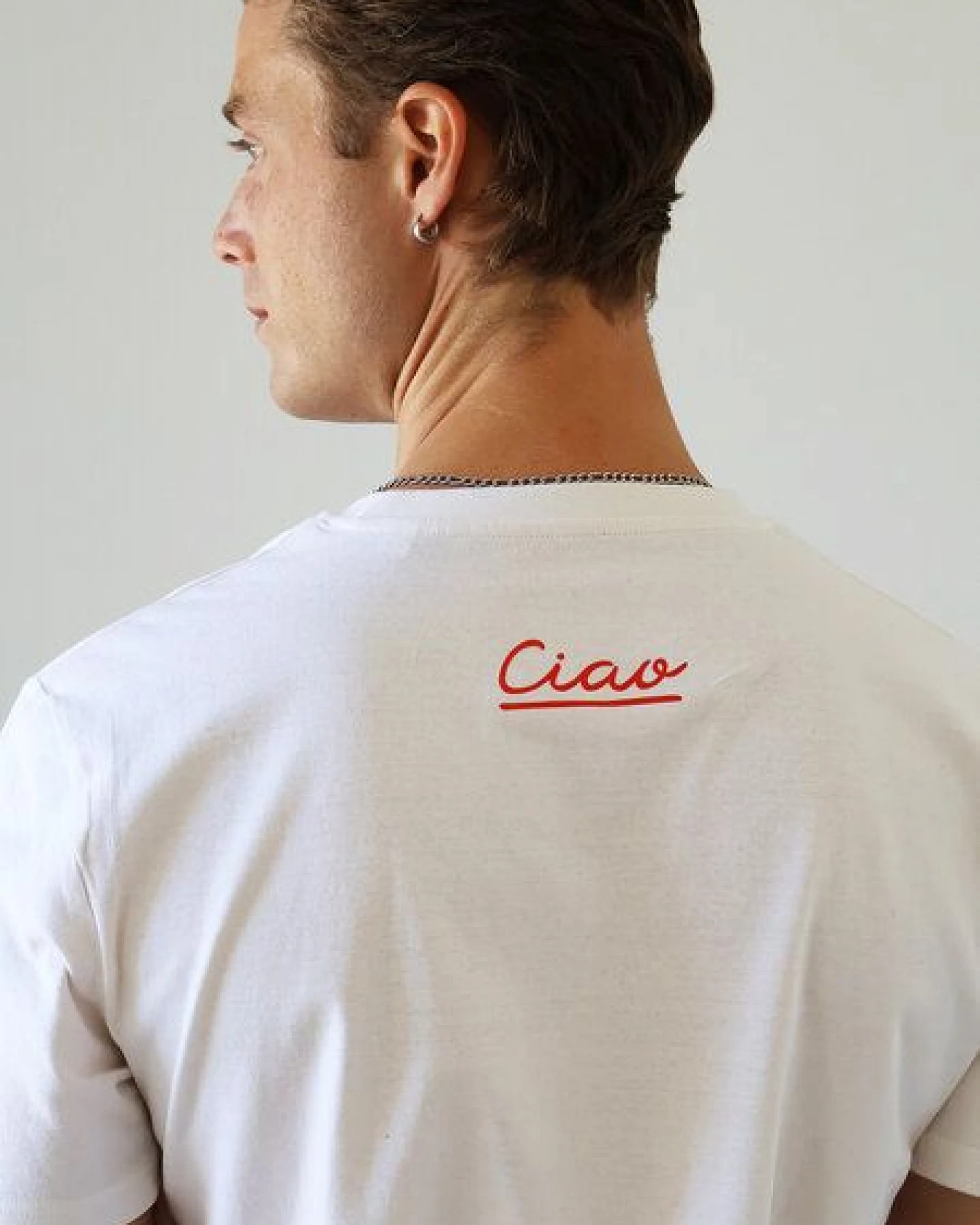 Kultgut Artdesign - Shirt aus recycelter Biobaumwolle / Ciao – Ansicht 2