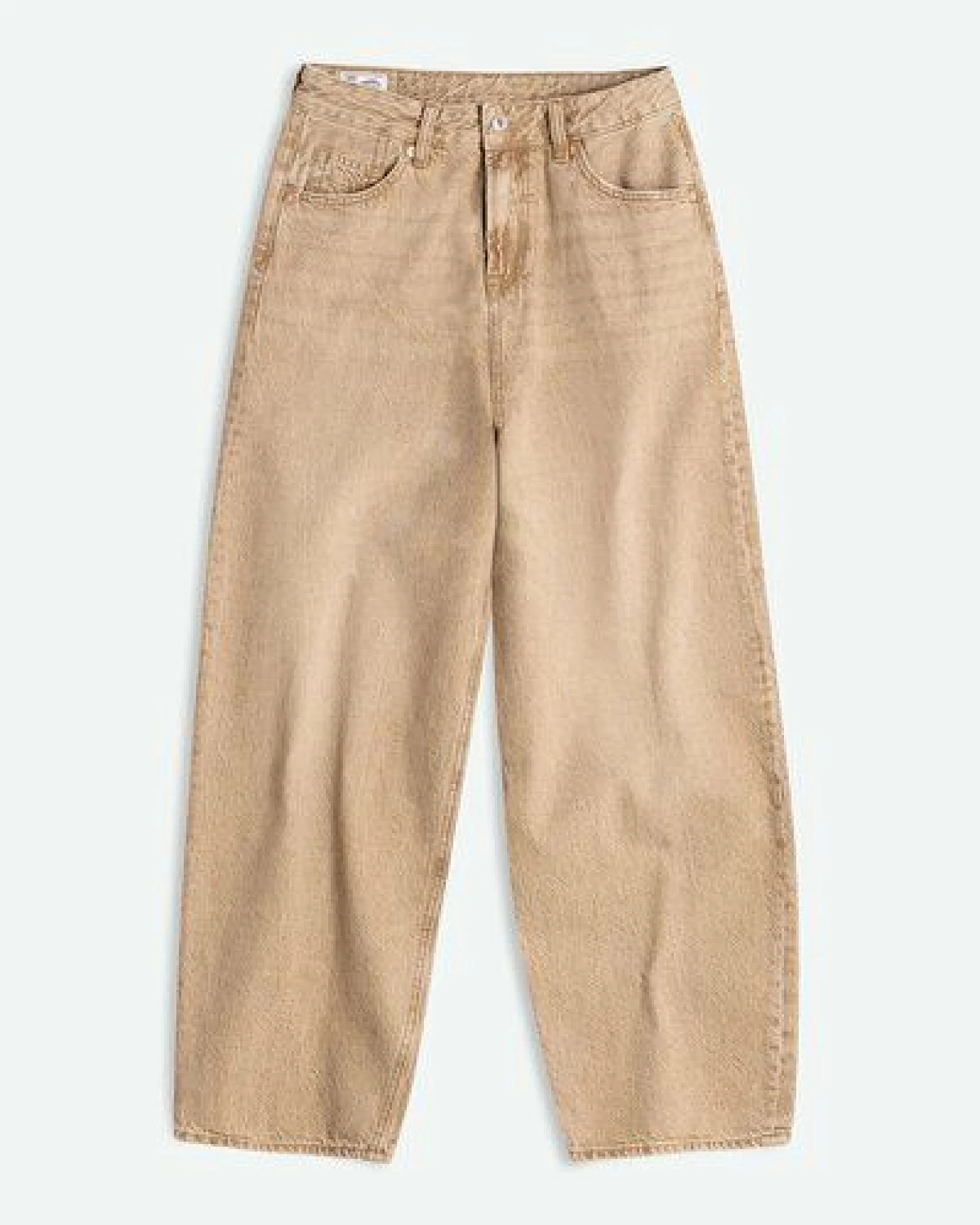 Kings of Indigo – Leila Cropped Jim Dark Beige – Ansicht 3