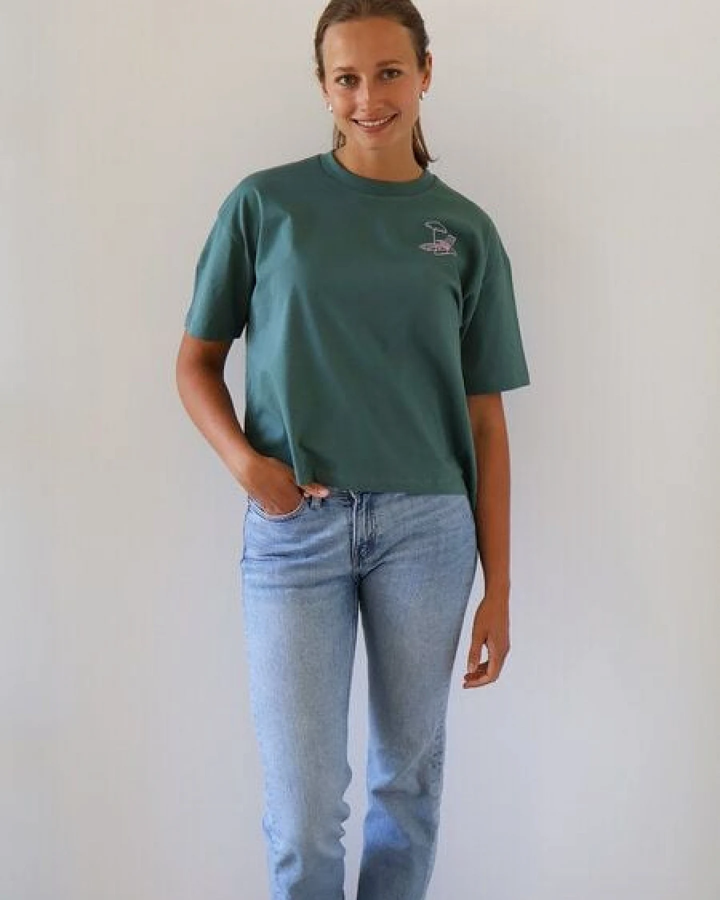 Kultgut Artdesign - Shirt 100% Biobaumwolle - Boxiform- /Summer Market – Ansicht 4