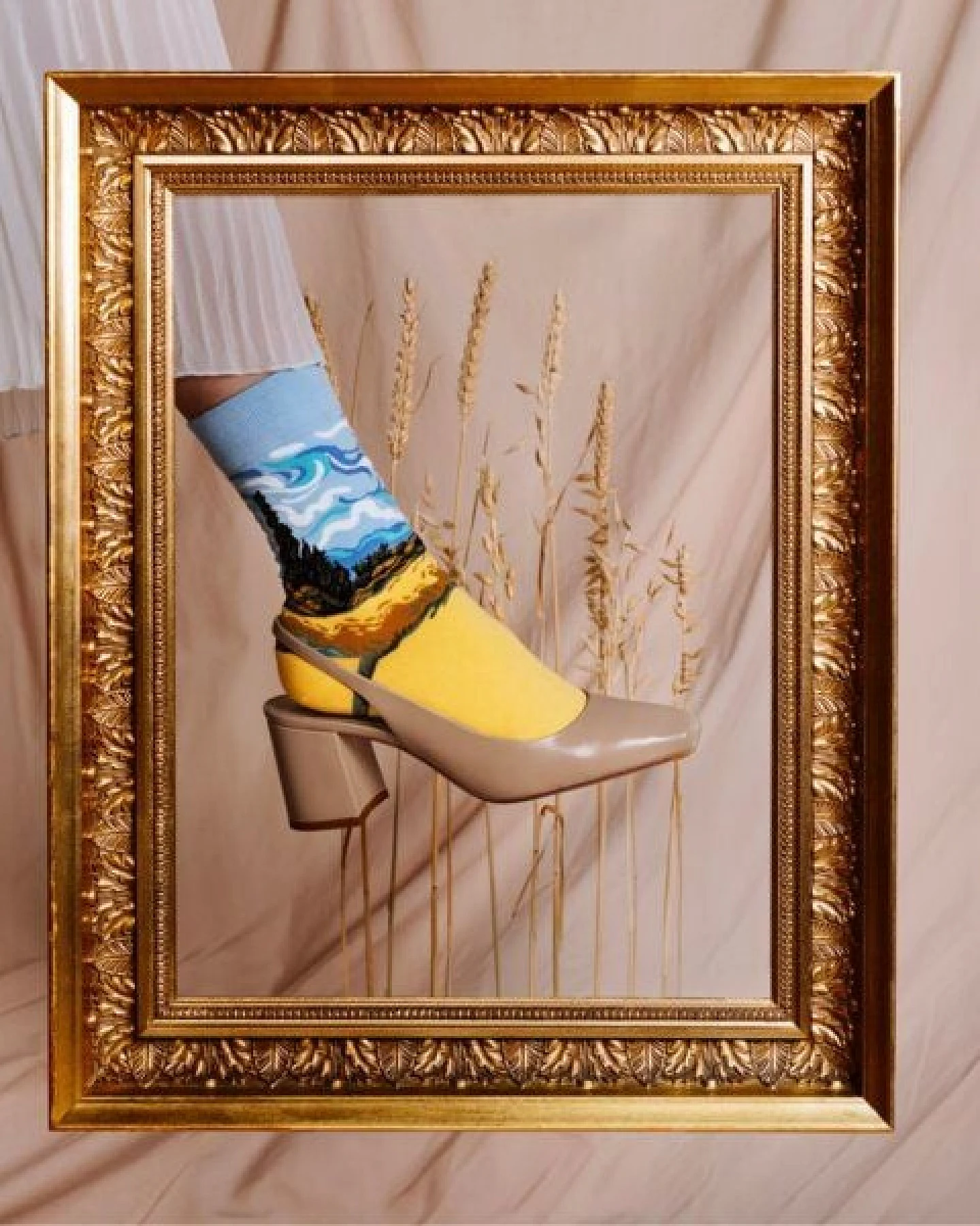 KUNSTSOKKEN Kunst Socken - Nahtlose Bunte Socken aus Bio-Baumwolle Mix - weihnachtsgeschenke für Künstler - Lustige Socken Geschenk – Ansicht 4