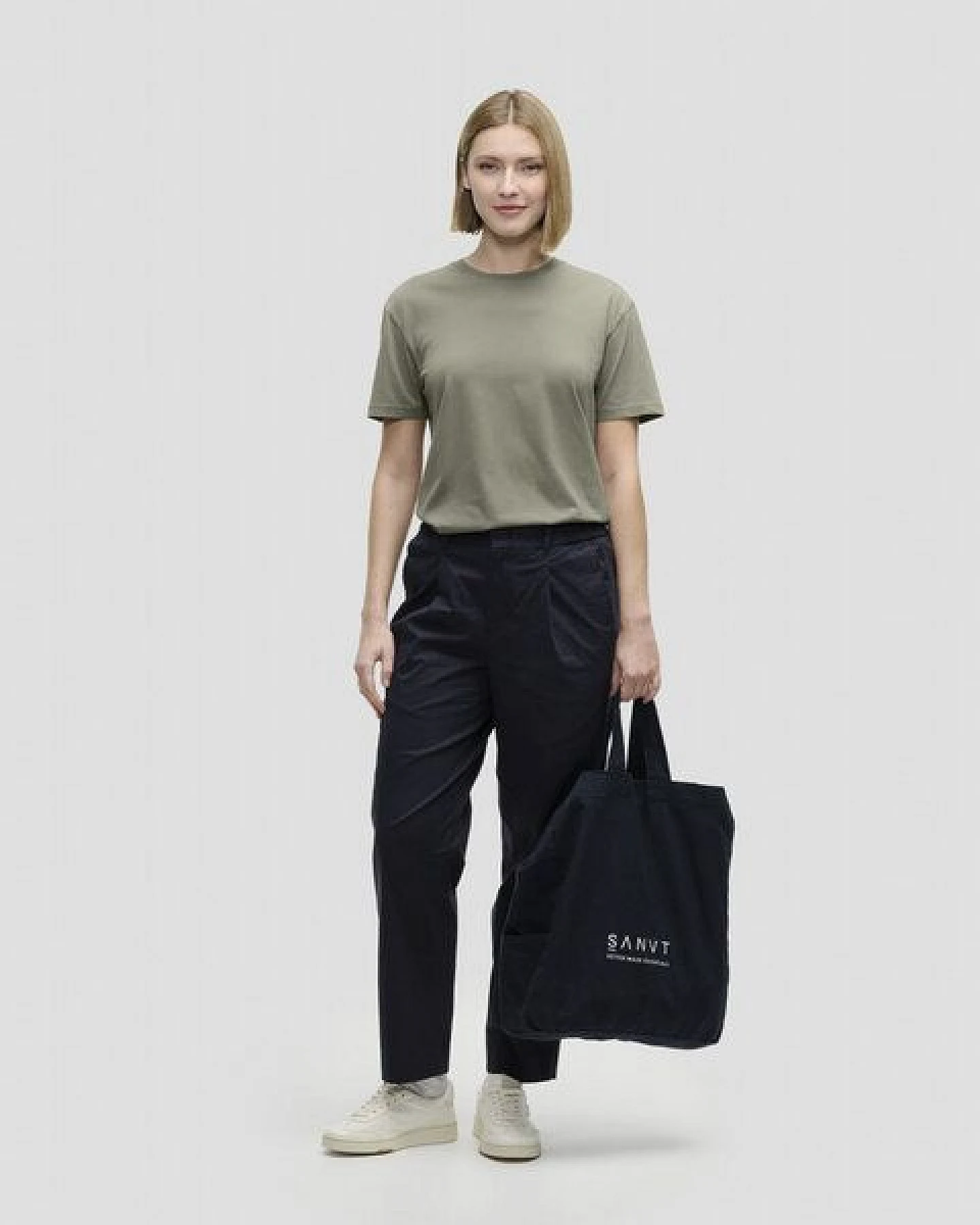 SANVT Das Unisex T-Shirt - Salbeigrün – Ansicht 2