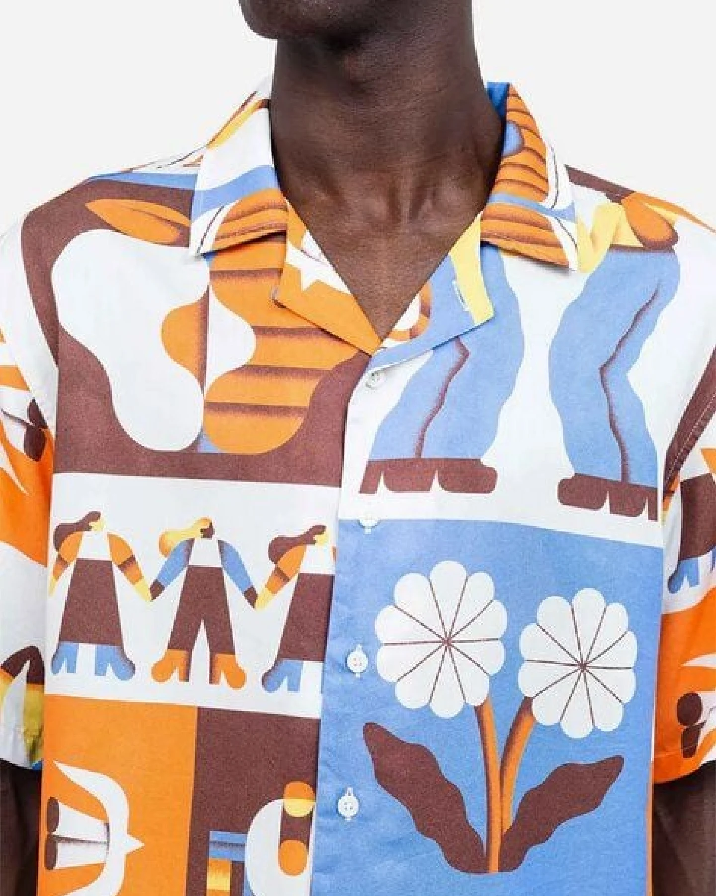Olow Hawaii Hemd mit Allover Print aus Lyocell – Ansicht 3