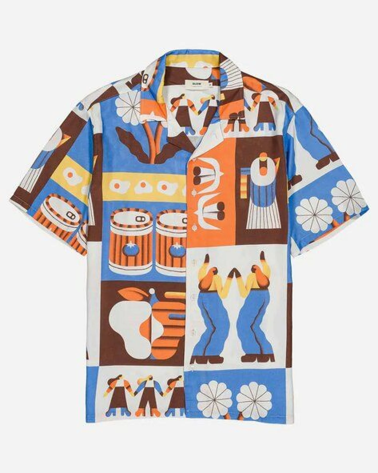 Olow Hawaii Hemd mit Allover Print aus Lyocell – Ansicht 4