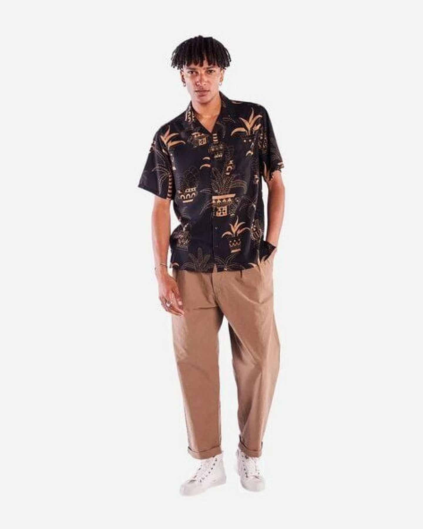 Olow Hawaii Hemd mit Allover Print aus Lyocell – Ansicht 3