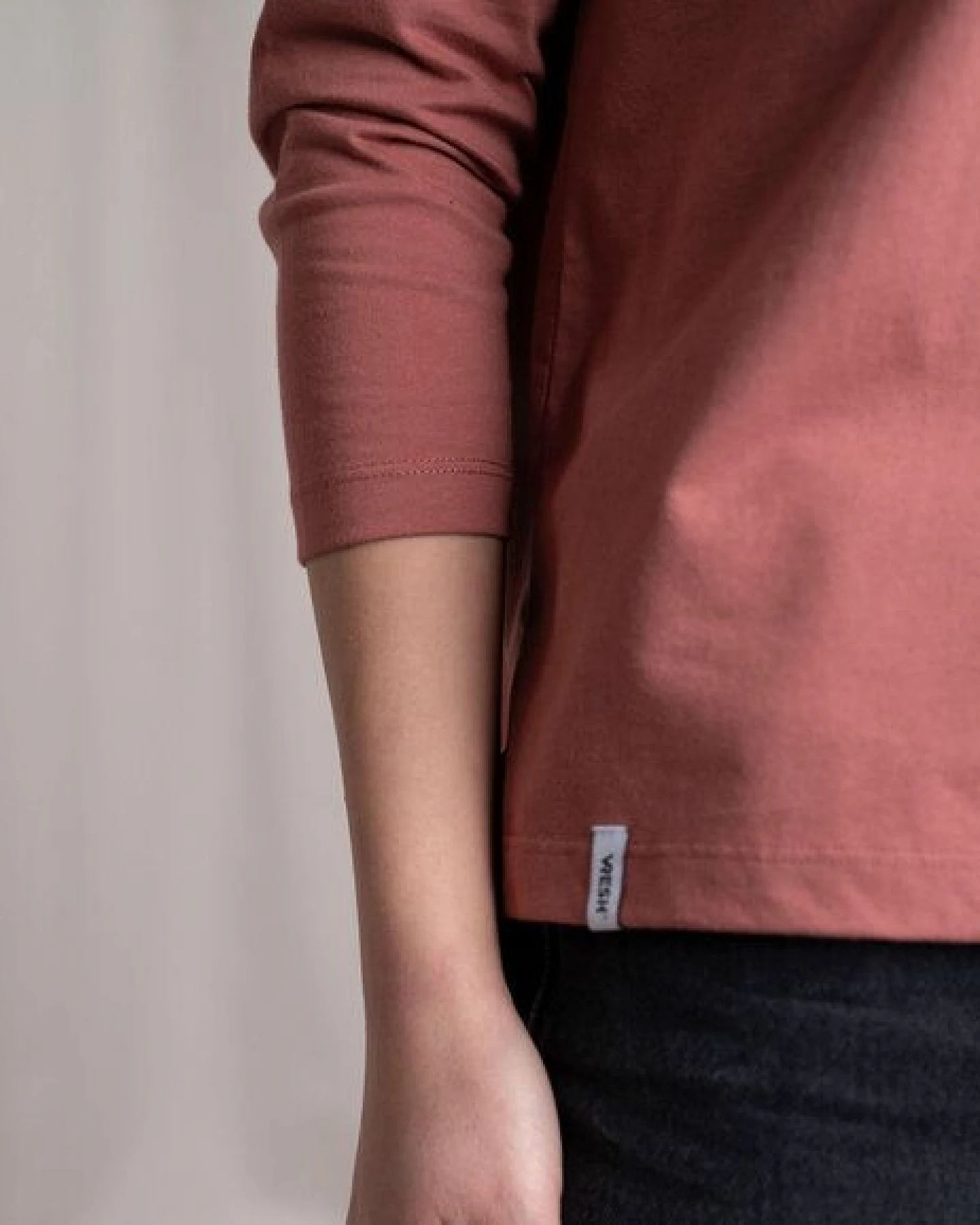 Vresh Clothing Vleur, 3/4-Longsleeve aus Biobaumwoll-Mix – Ansicht 4