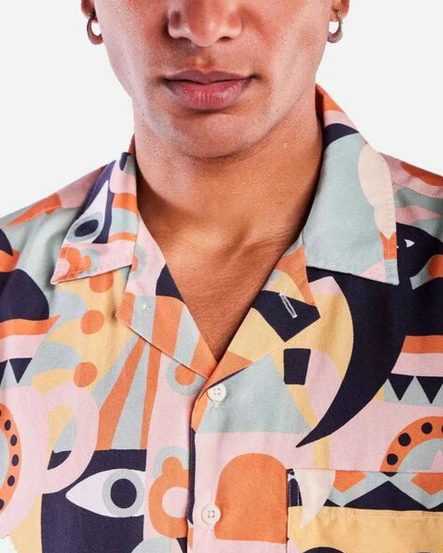 Olow Hawaii Hemd mit Allover Print aus Lyocell – Ansicht 4