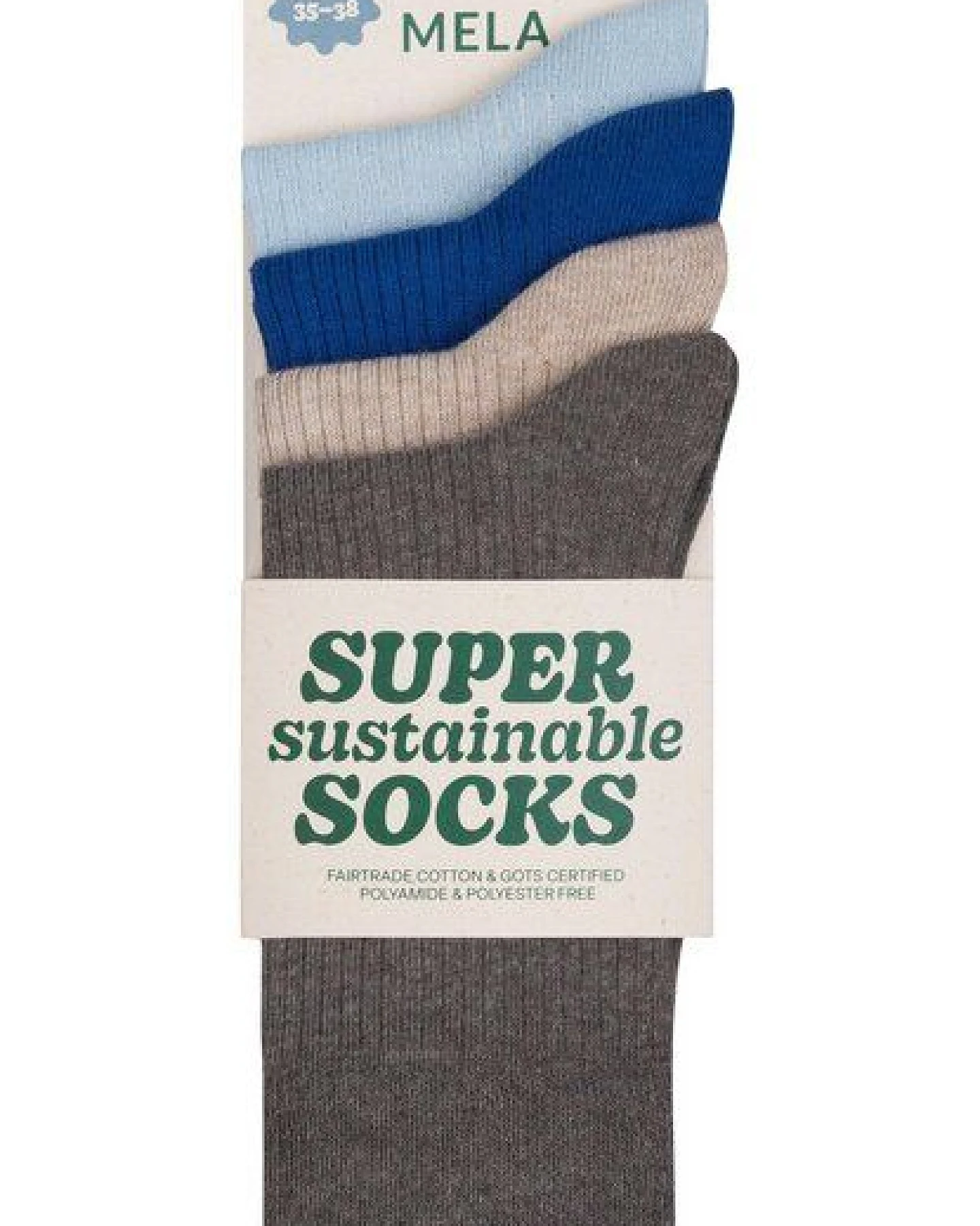 MELA 4-Paar Fairtrade Socken aus Biobaumwolle – Ansicht 2