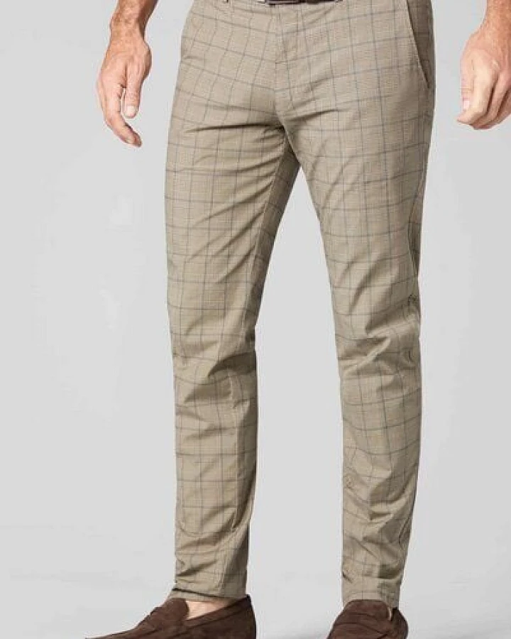 MEYER BAUMWOLLCHECK CHINO