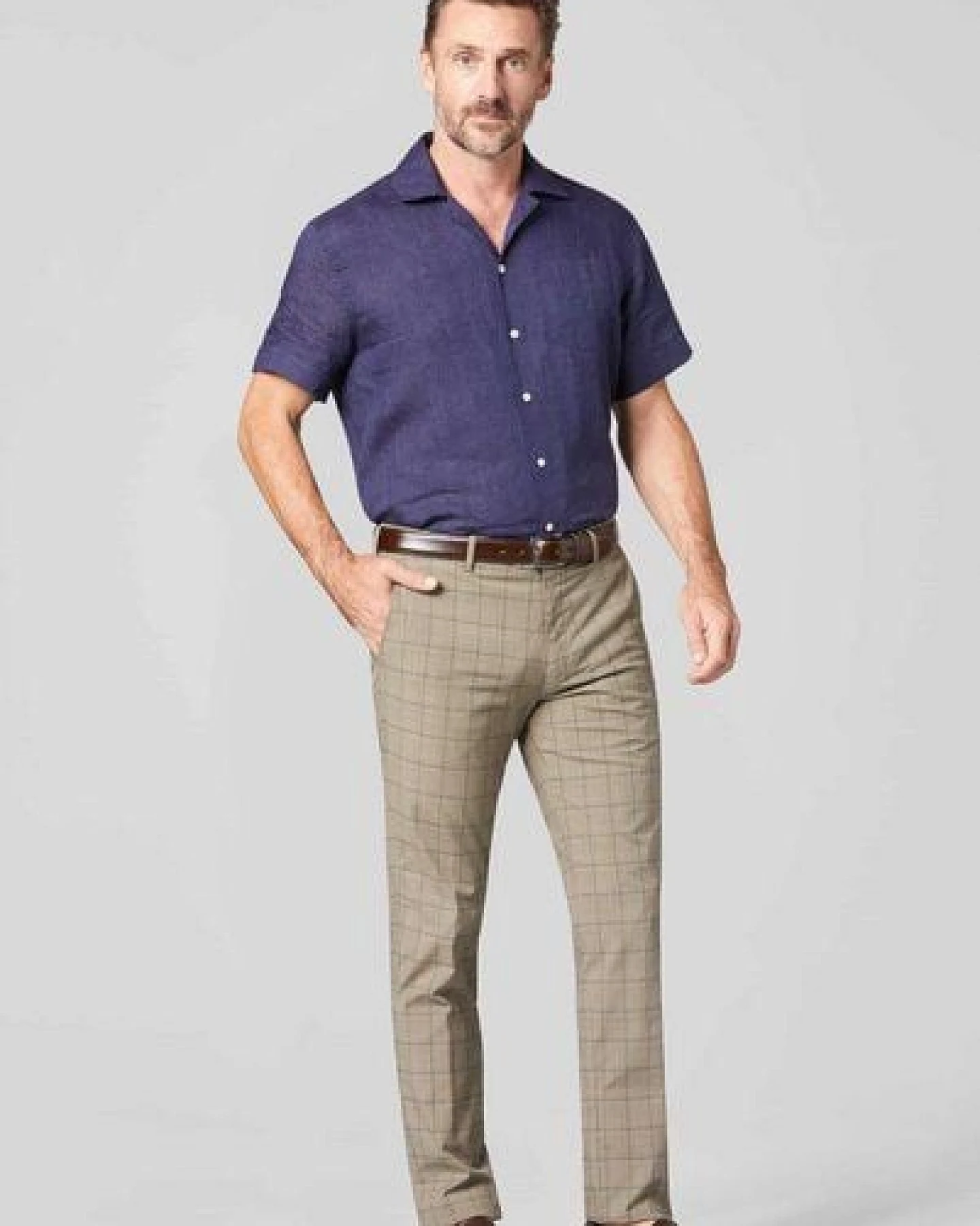 MEYER BAUMWOLLCHECK CHINO – Ansicht 2