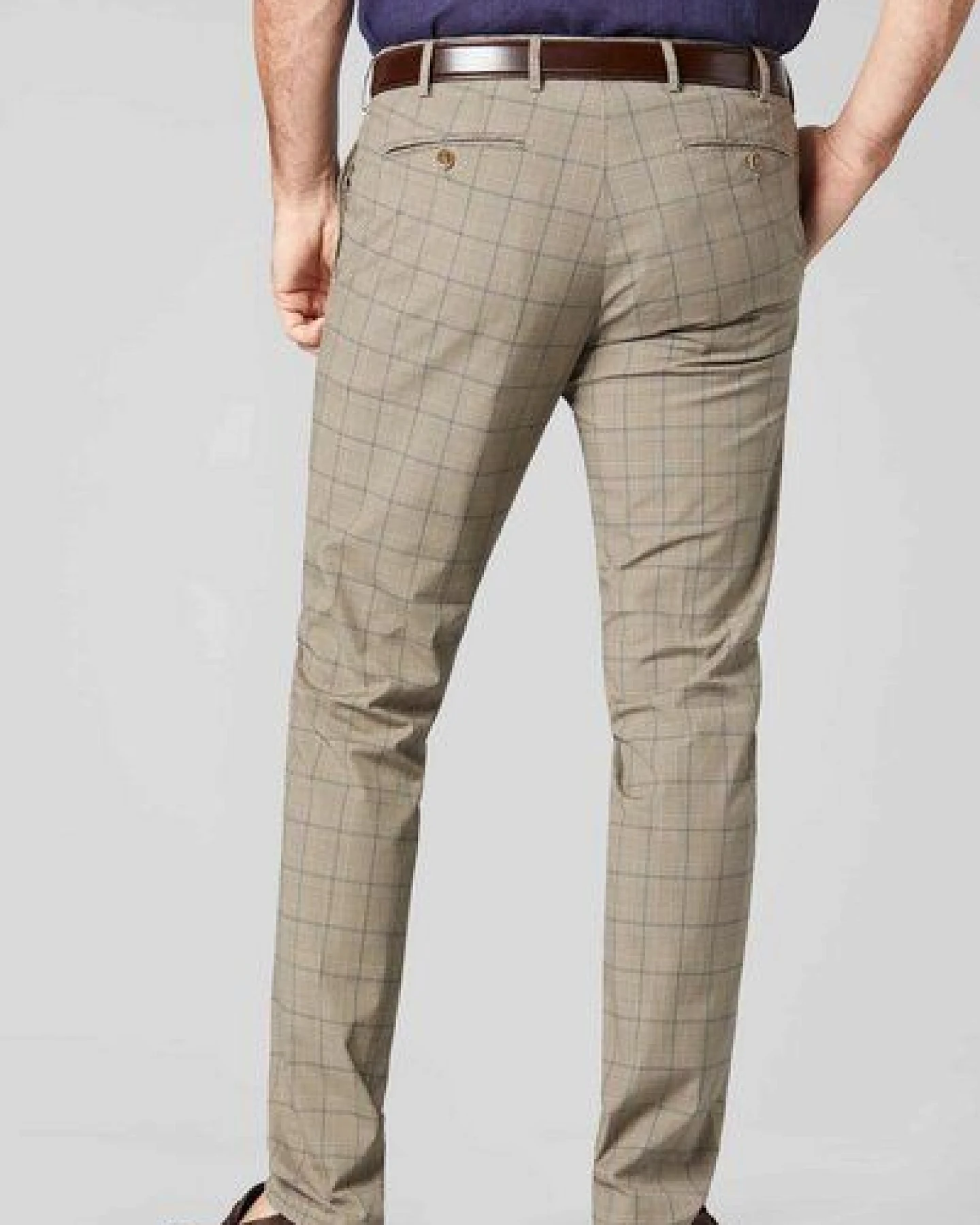 MEYER BAUMWOLLCHECK CHINO – Ansicht 3