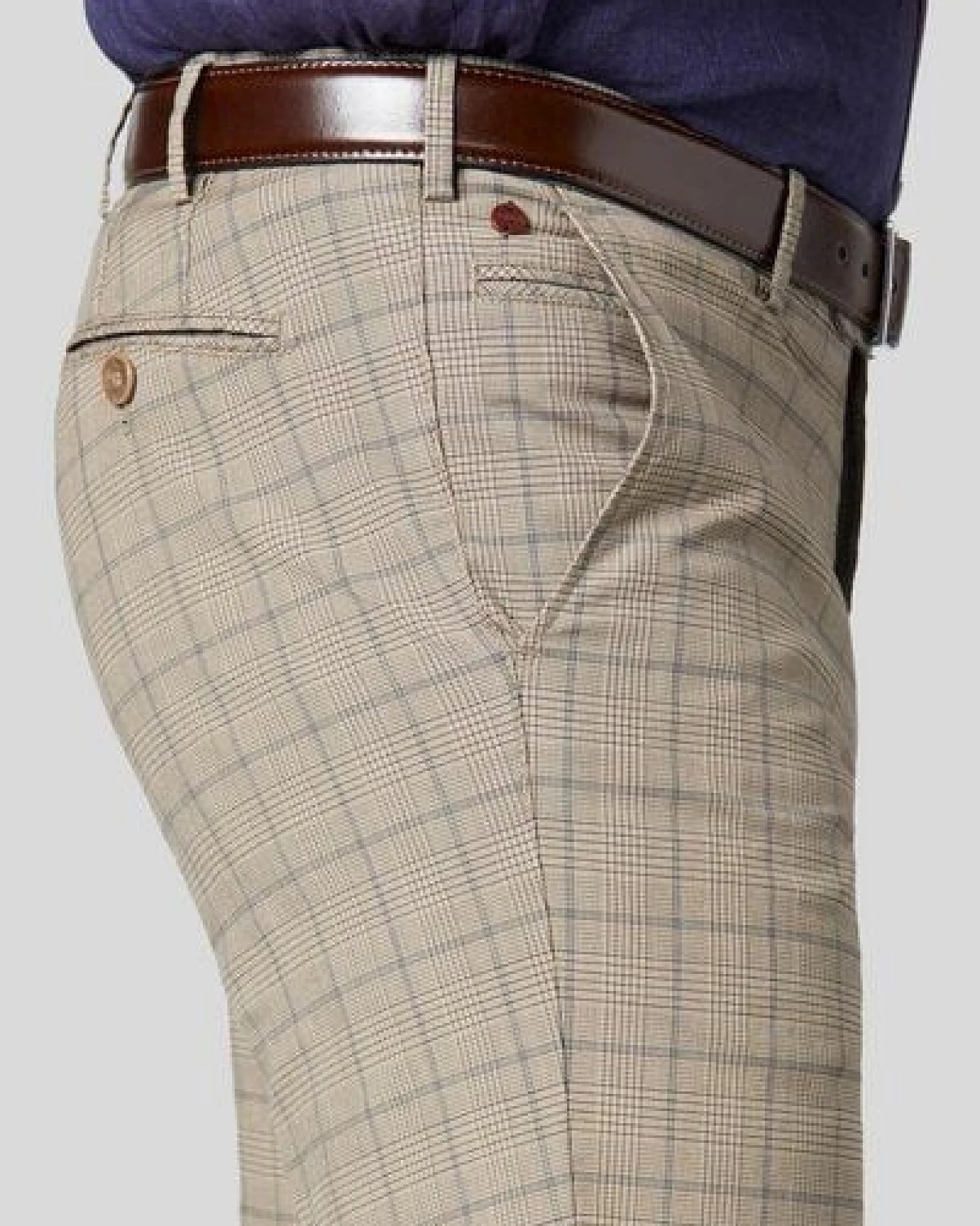 MEYER BAUMWOLLCHECK CHINO – Ansicht 4
