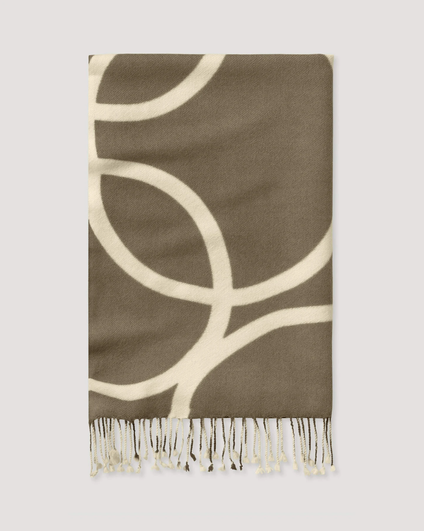 hessnatur Damen Schal mit Signé aus Schurwolle - braun - Größe 60x200 cm – Ansicht 2