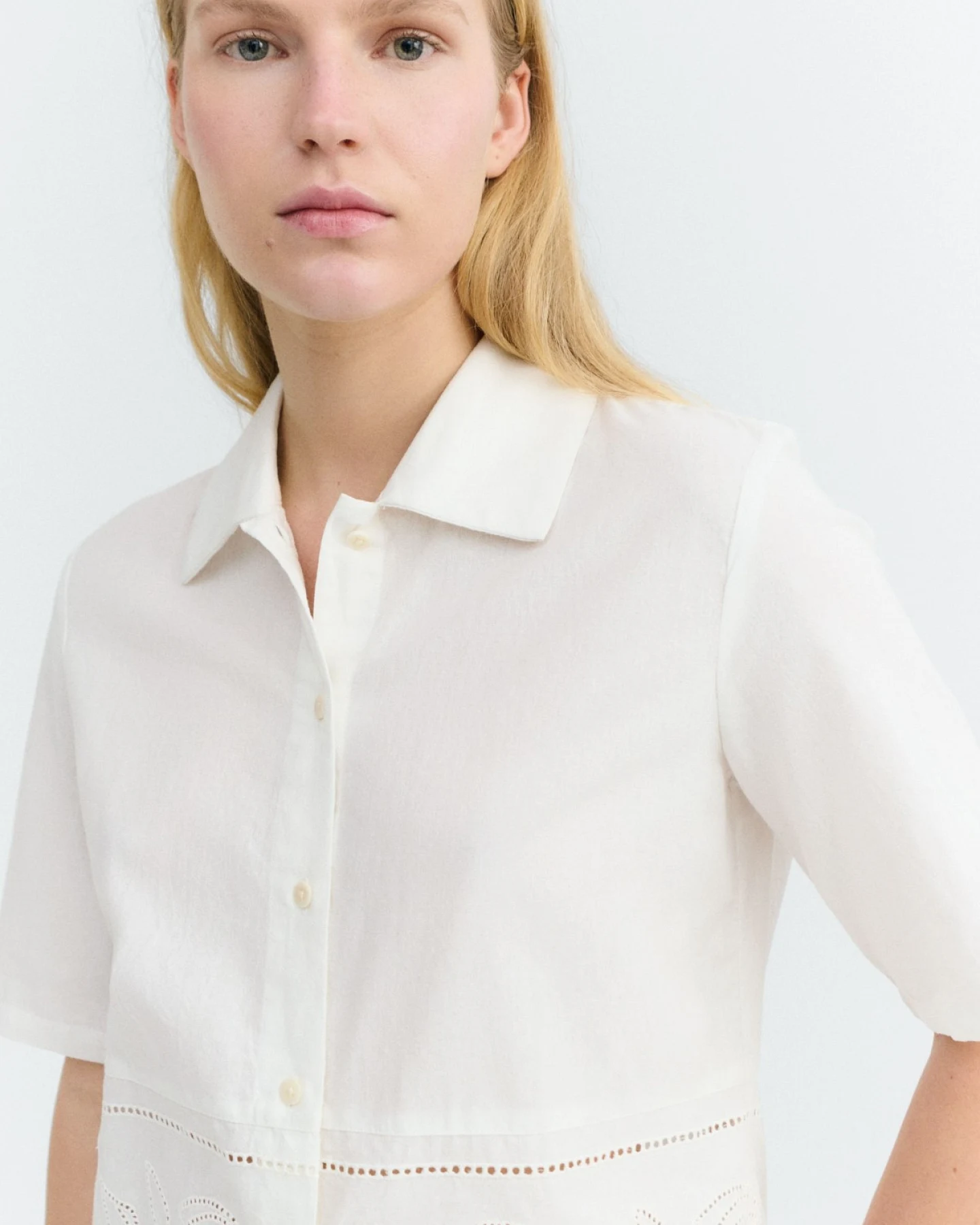 Bluse Vainica Ane Fish And Shell Weiß – Ansicht 2
