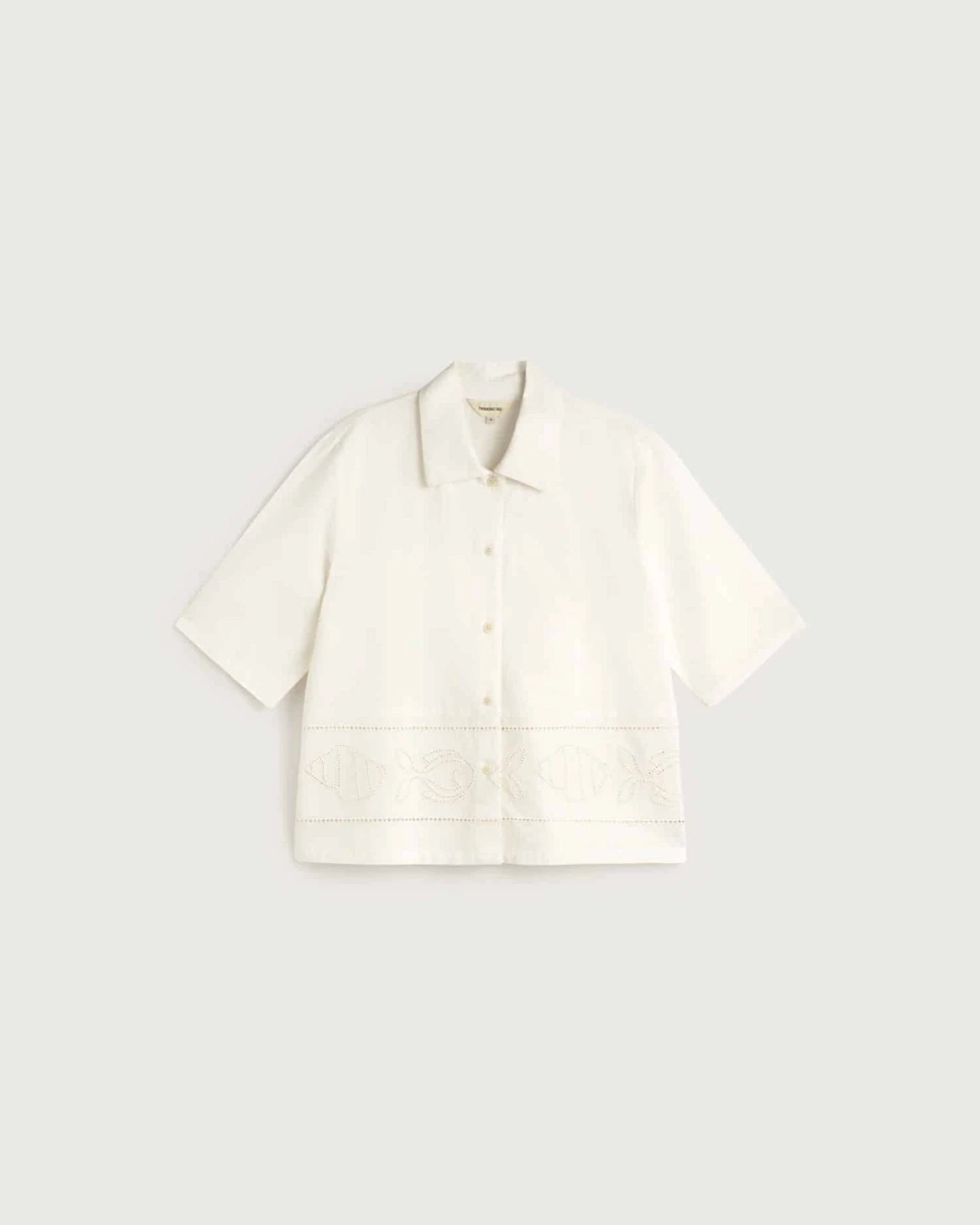 Bluse Vainica Ane Fish And Shell Weiß – Ansicht 6