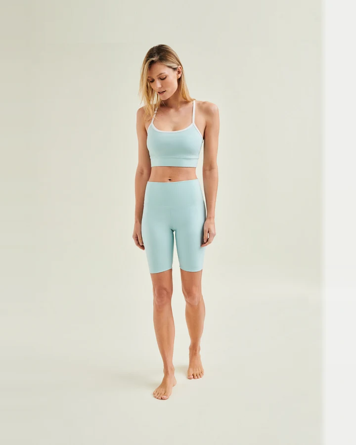 Wellicious Yoga Shorts High Waist - Sea Green L