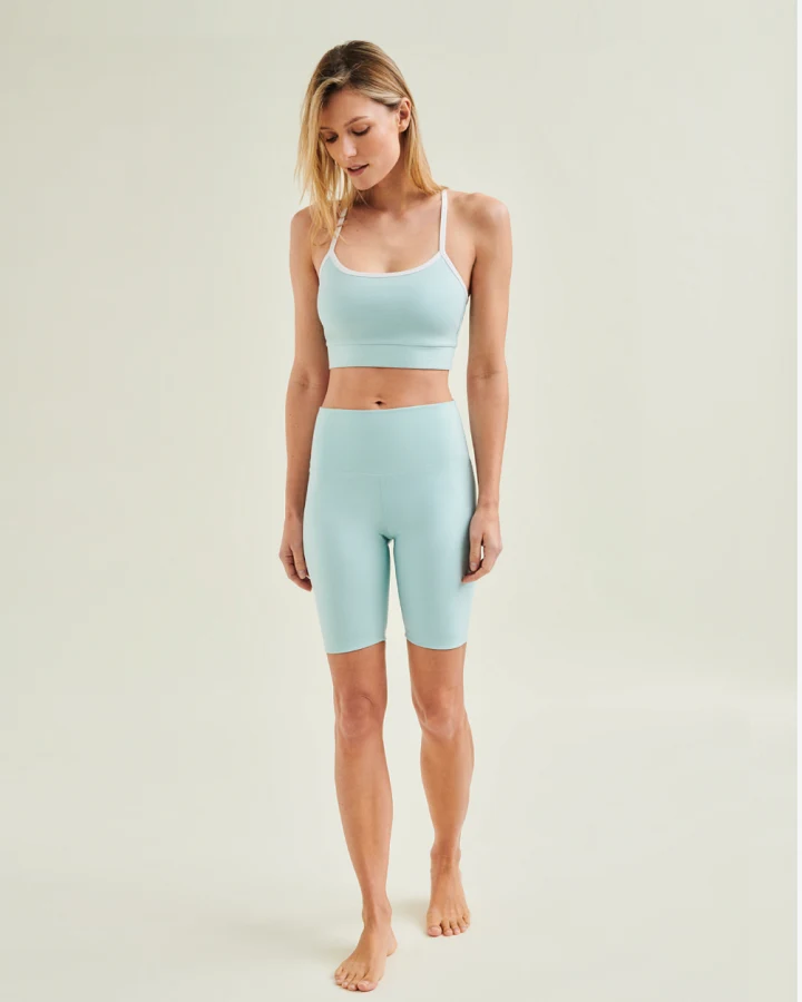 Wellicious Yoga Shorts High Waist - Sea Green L