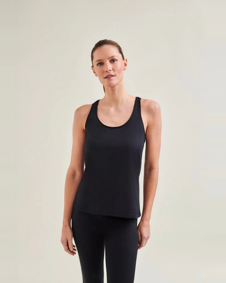 Wellicious Racer Tank - Caviar Black L
