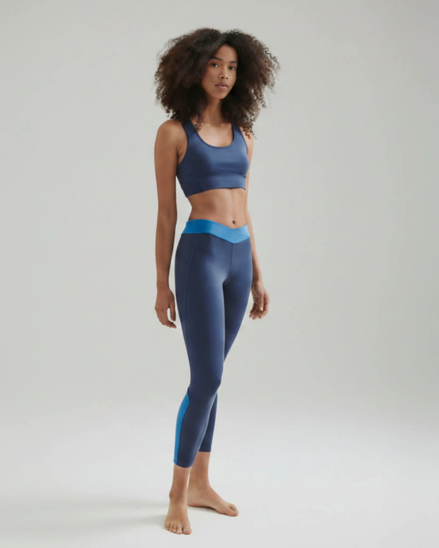Wellicious 7/8 Dynamic Gym Leggings - Deep Night Blue/Shoreline Blue XL – Ansicht 2