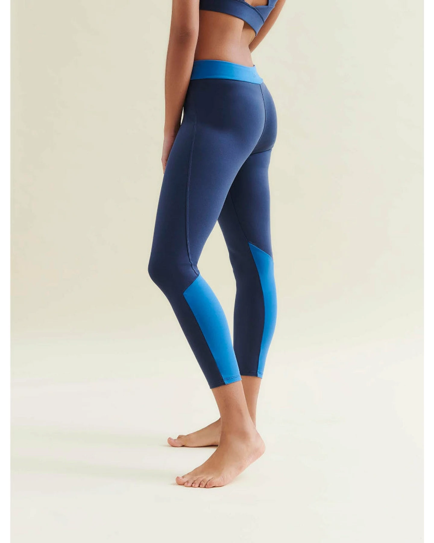 Wellicious 7/8 Dynamic Gym Leggings - Deep Night Blue/Shoreline Blue M – Ansicht 4