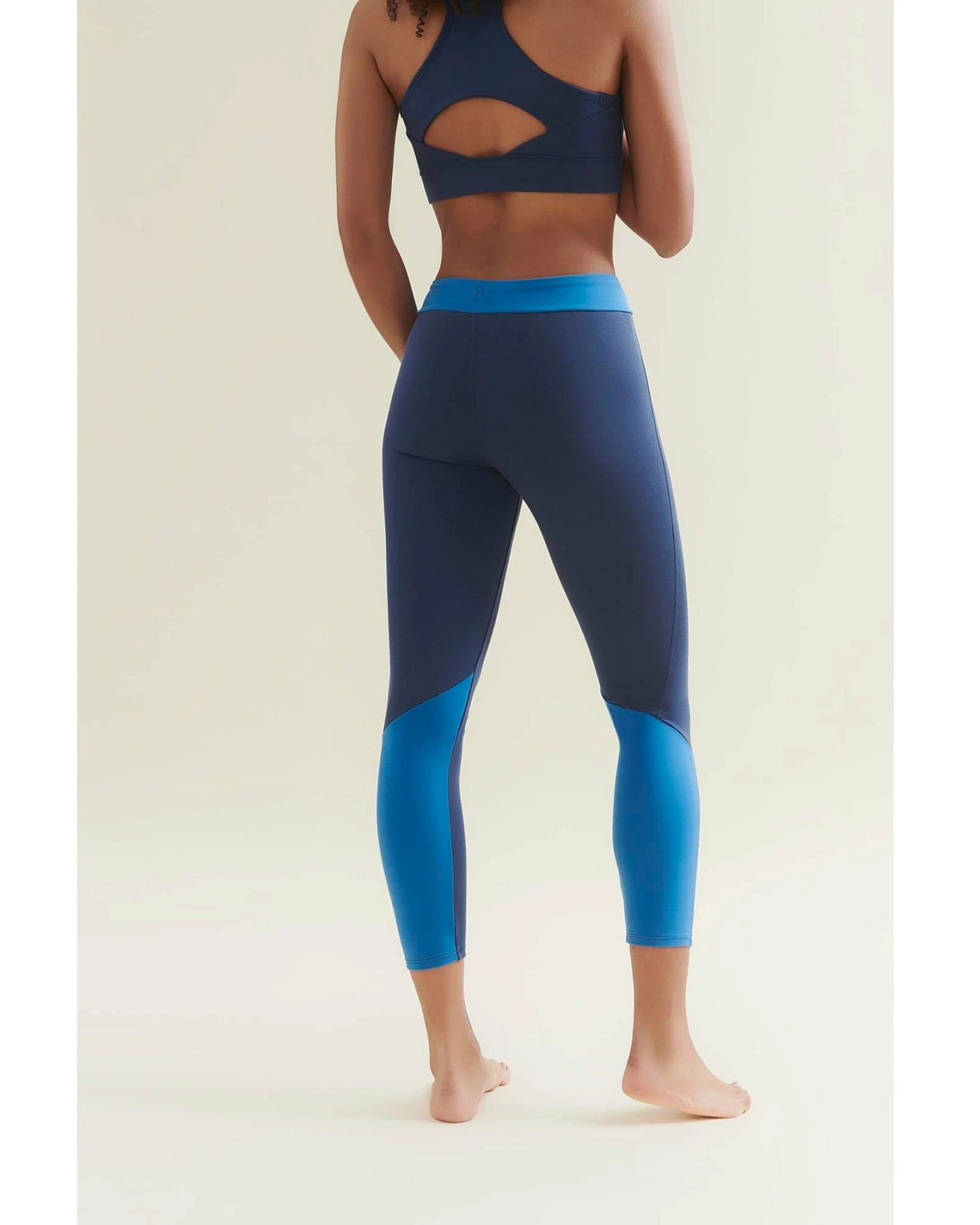 Wellicious 7/8 Dynamic Gym Leggings - Deep Night Blue/Shoreline Blue S – Ansicht 3
