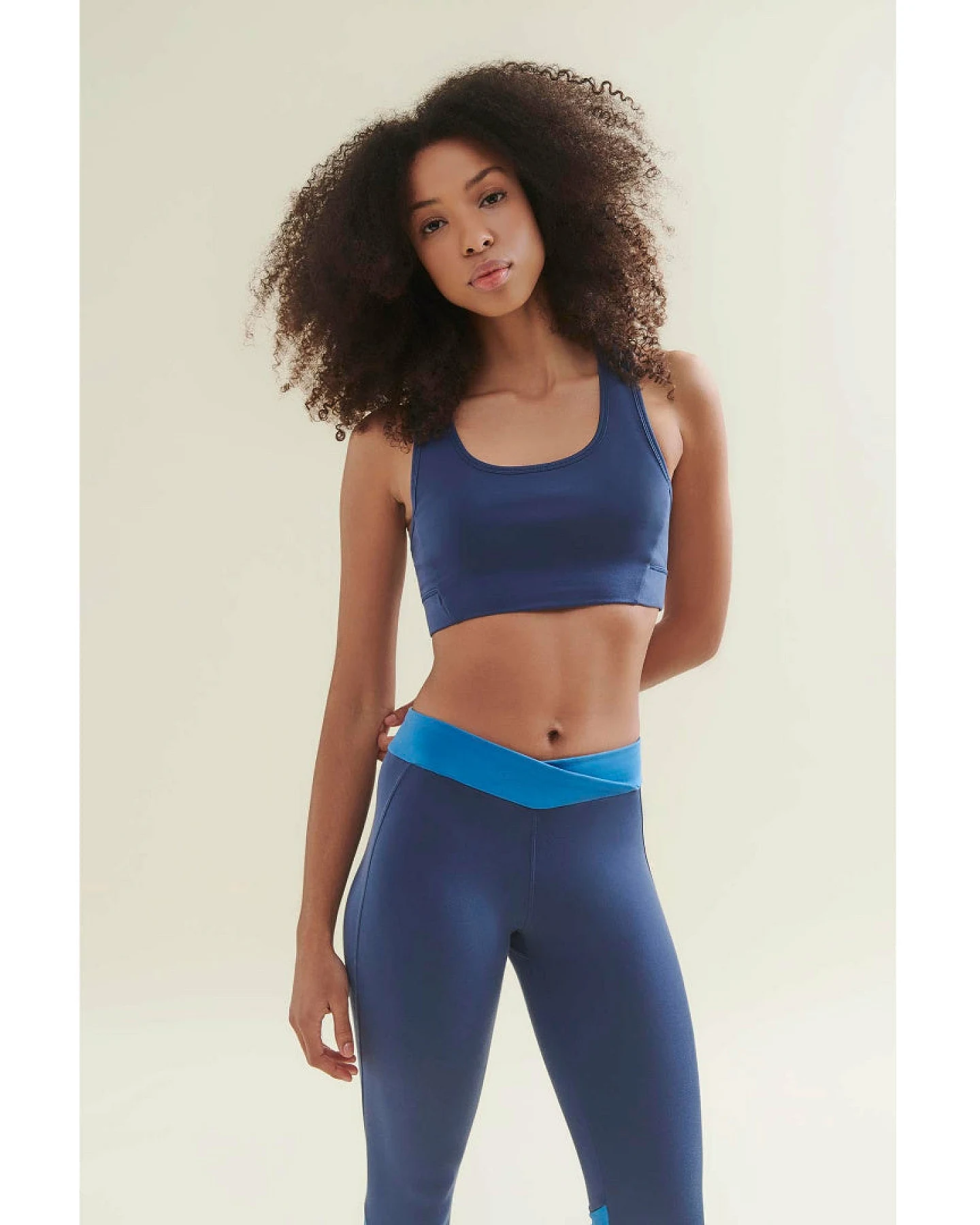 Wellicious 7/8 Dynamic Gym Leggings - Deep Night Blue/Shoreline Blue S – Ansicht 5