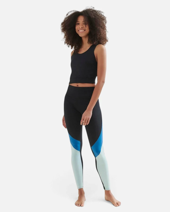 Wellicious Leggings - Caviar Black/Shoreline Blue XL