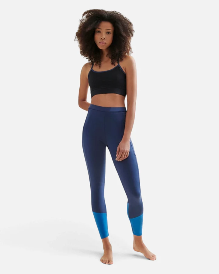 Wellicious Easy Colour Block Leggings - Deep Night Blue XL