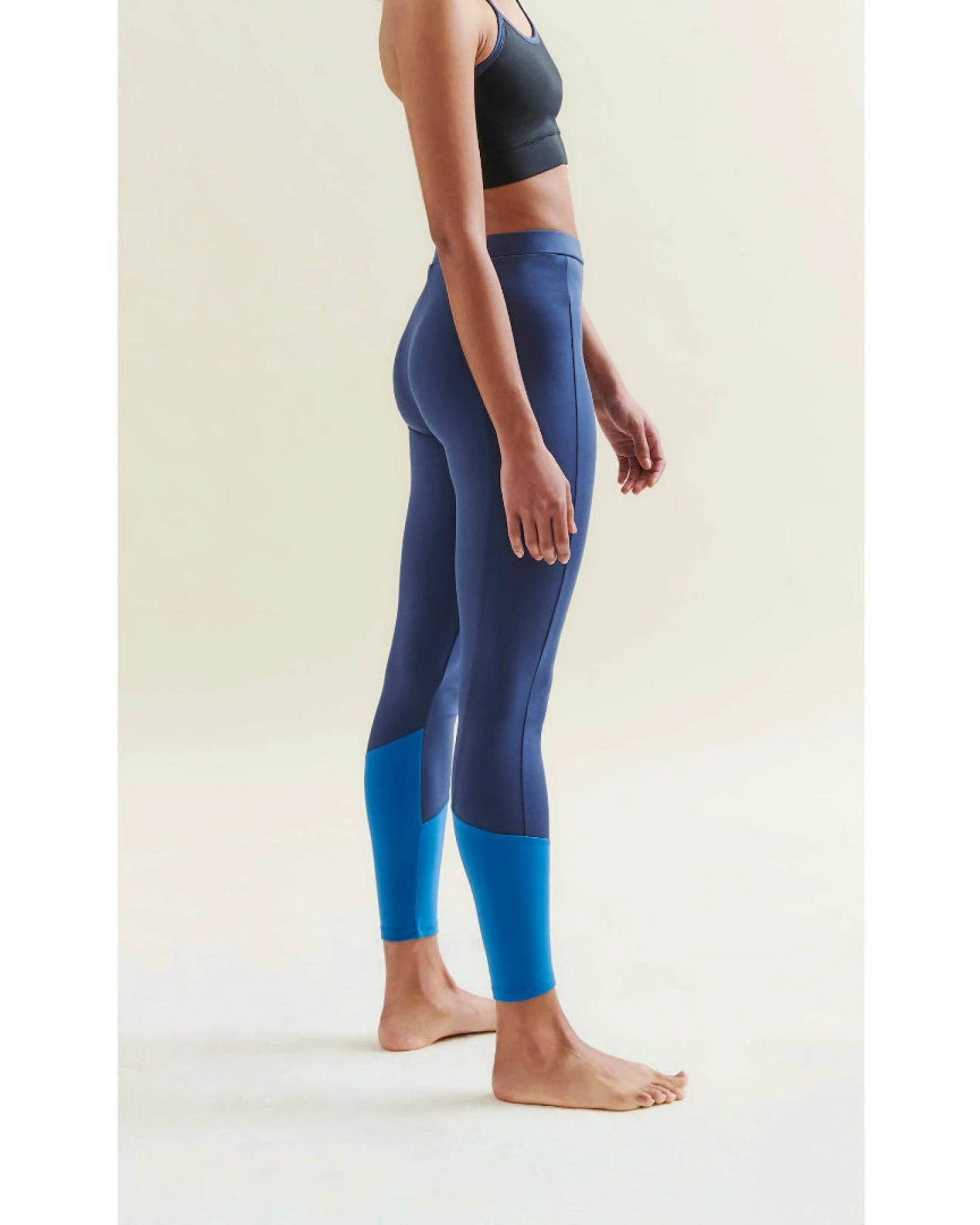 Wellicious Easy Colour Block Leggings - Deep Night Blue/Shoreline Blue XS – Ansicht 2