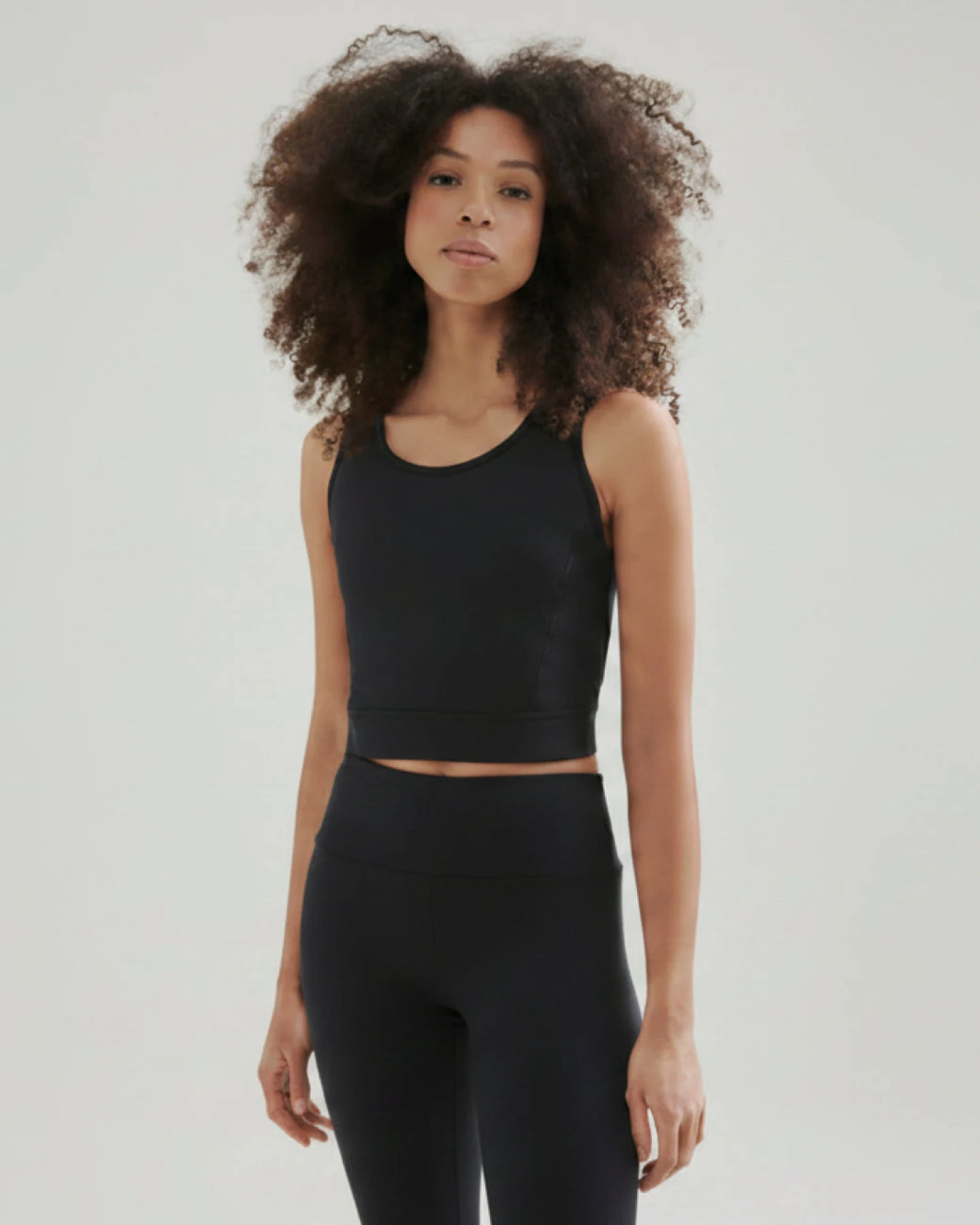 Wellicious 3/4 Crop Top - Caviar Black M – Ansicht 2