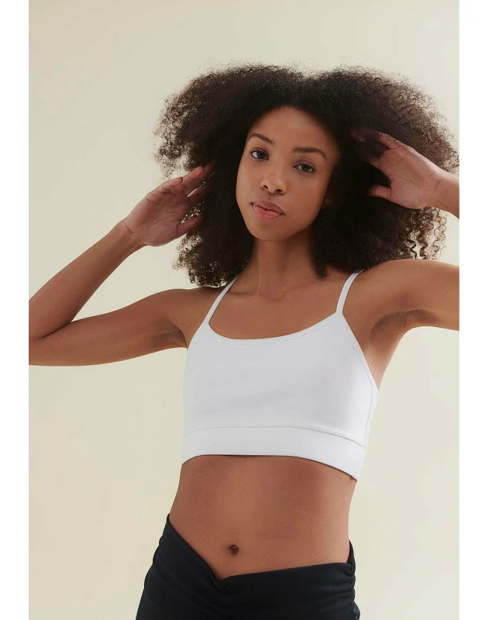 Wellicious Fresher Cropped Tank - Diamond White XL