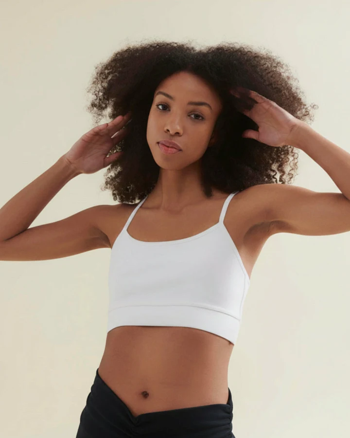 Wellicious Fresher Cropped Tank - Diamond White XL