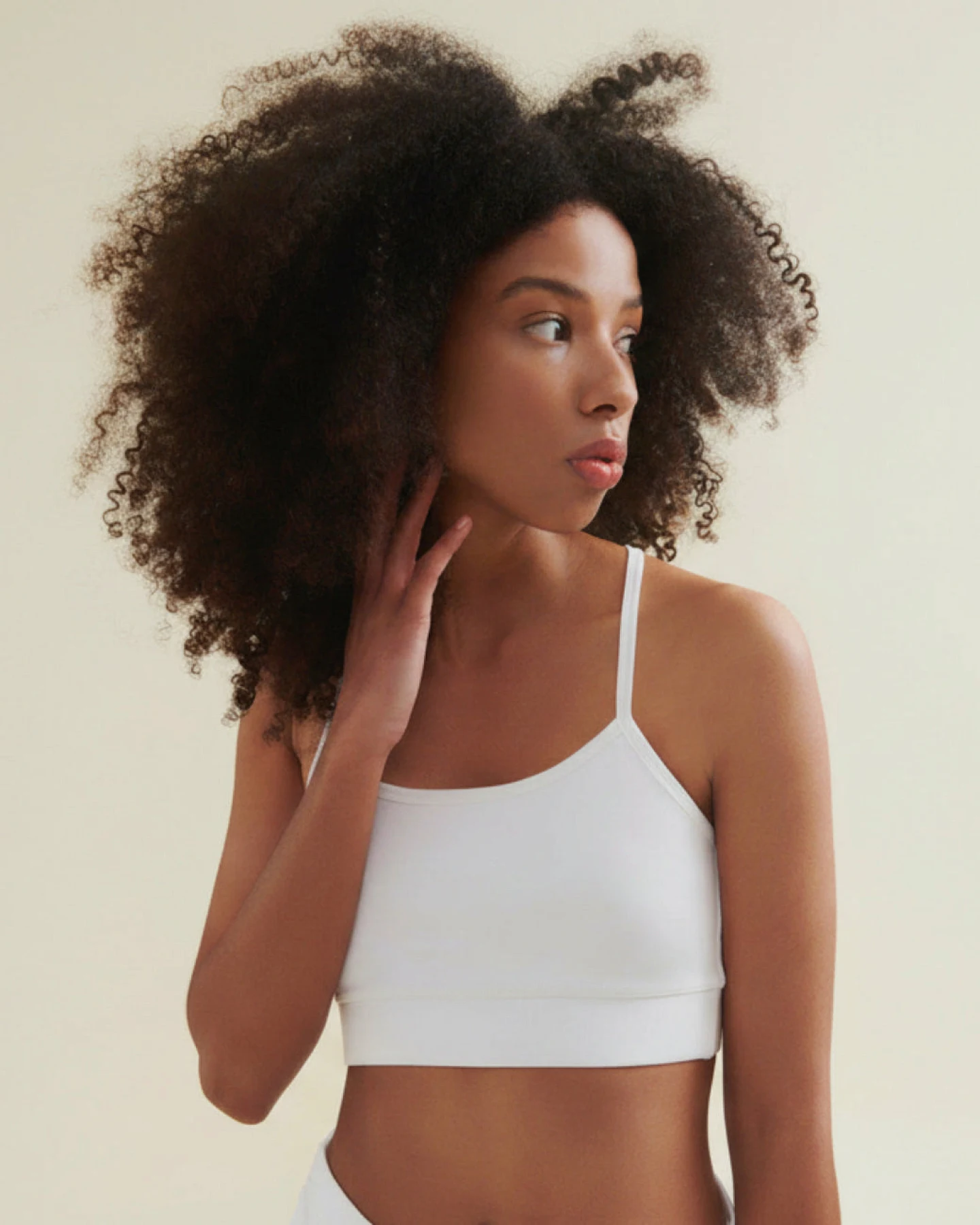 Wellicious Fresher Cropped Tank - Diamond White M – Ansicht 3