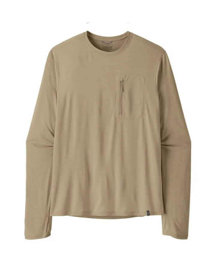Patagonia - L/S Cap Cool Sun Shirt - Funktionsshirt Gr L beige