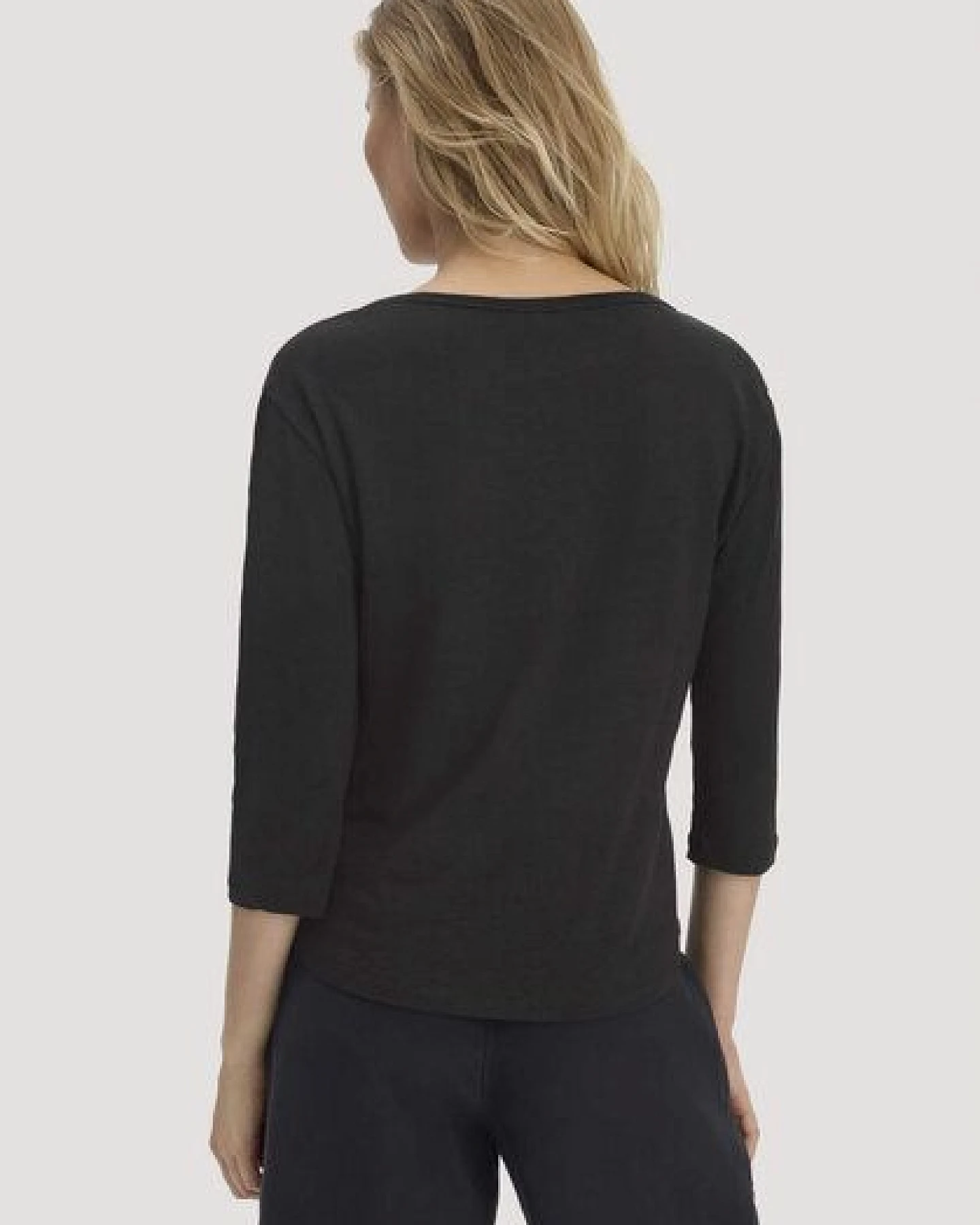 hessnatur Longsleeve Relaxed aus Leinen mit reiner Bio-Baumwolle – Ansicht 2