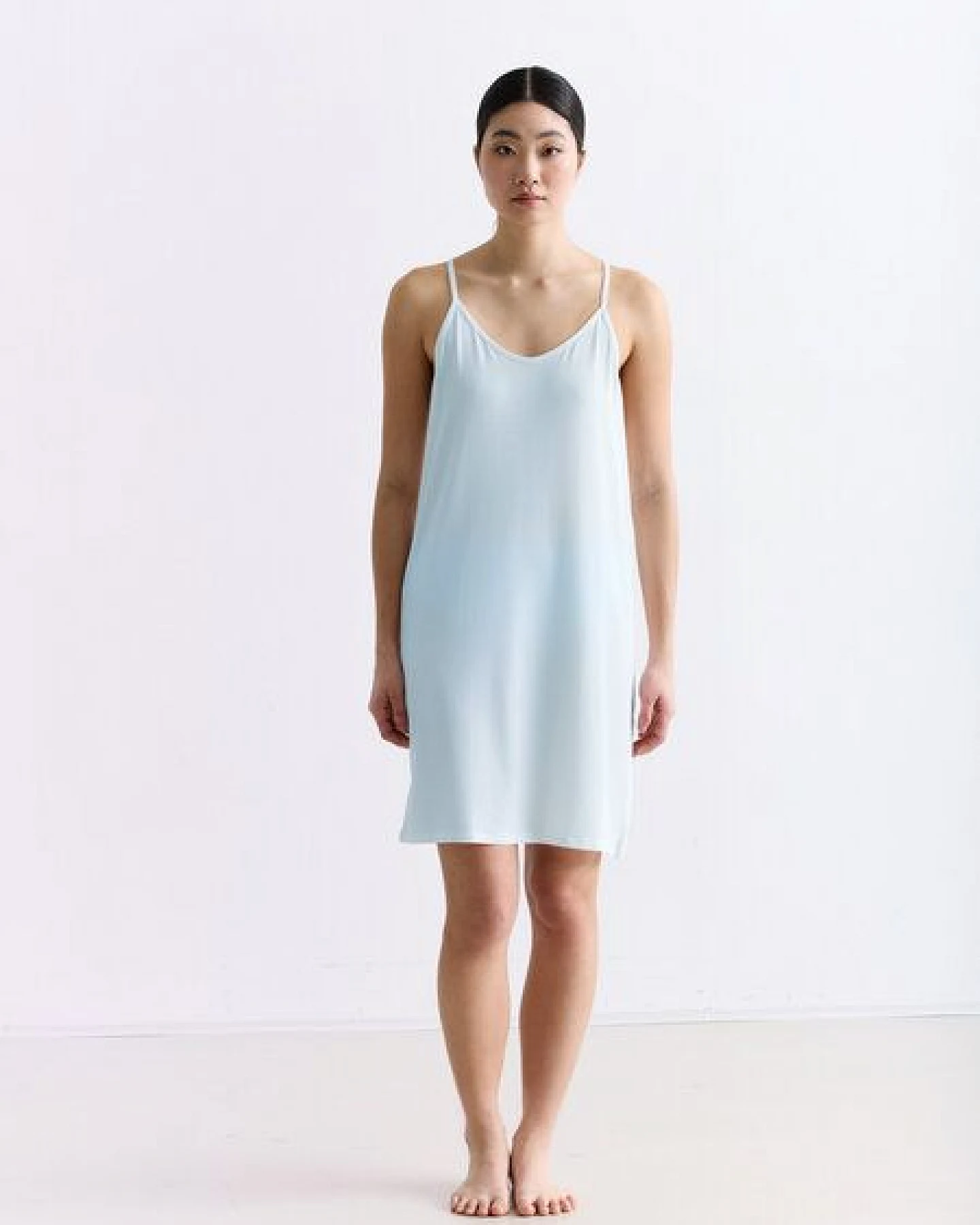 erlich textil Light Touch Trägernachthemd aus weichem Modal, made in Europe – Ansicht 2