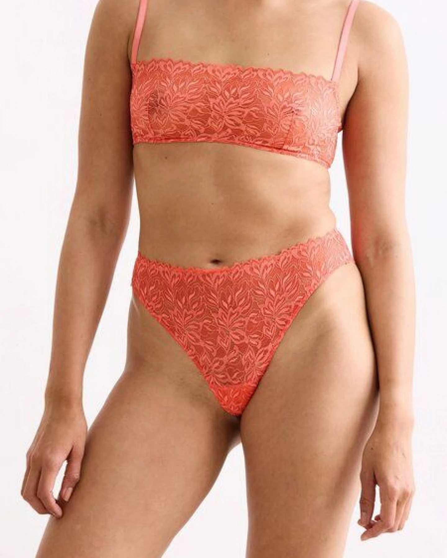 erlich textil Dreamy Lace High Waist Brazil String mit Spitze, made in Europe – Ansicht 2