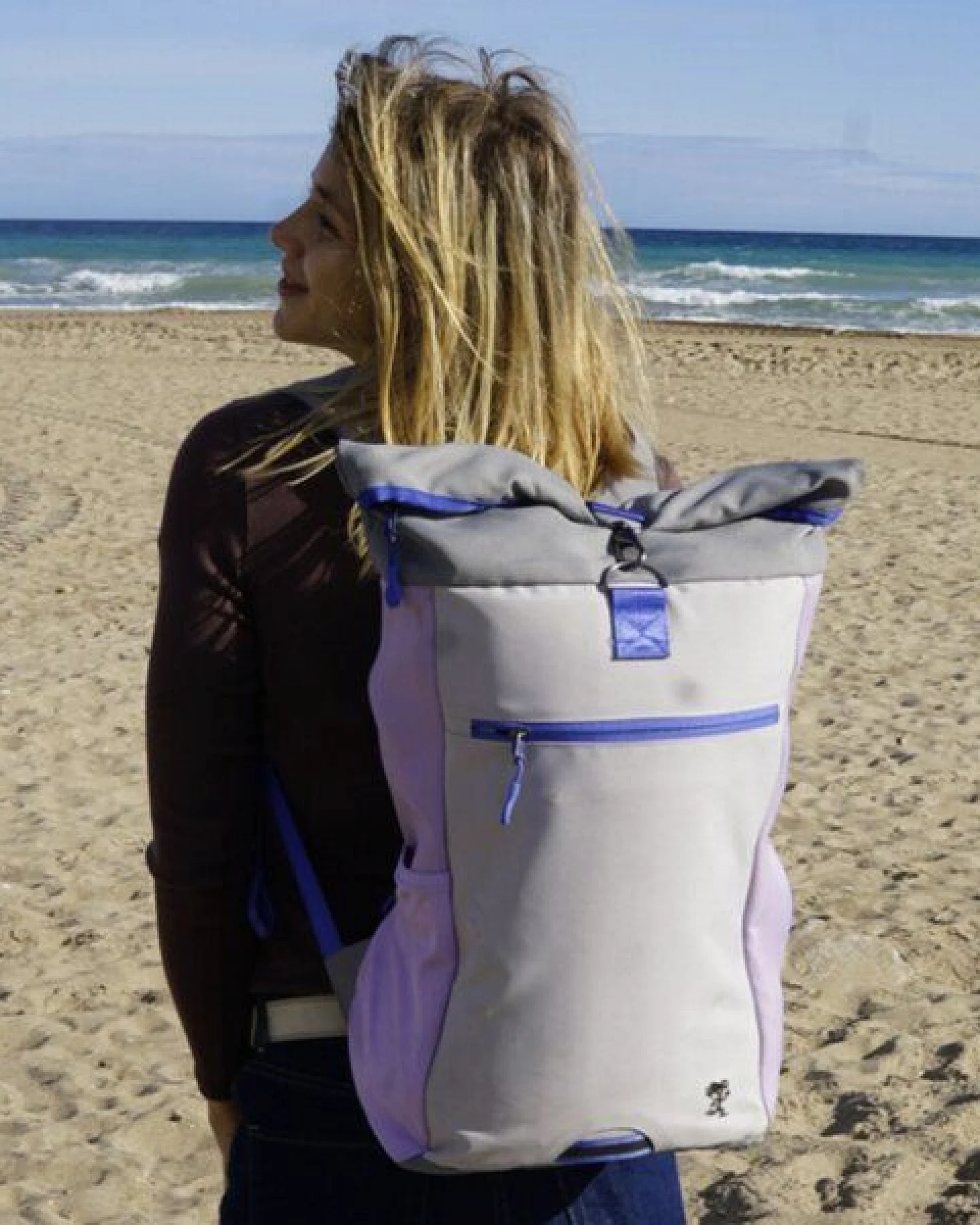 FUCHS & REBELL PIET Rolltop Rucksack – Stylisch & praktisch mit Rücken-Zipper – Ansicht 3