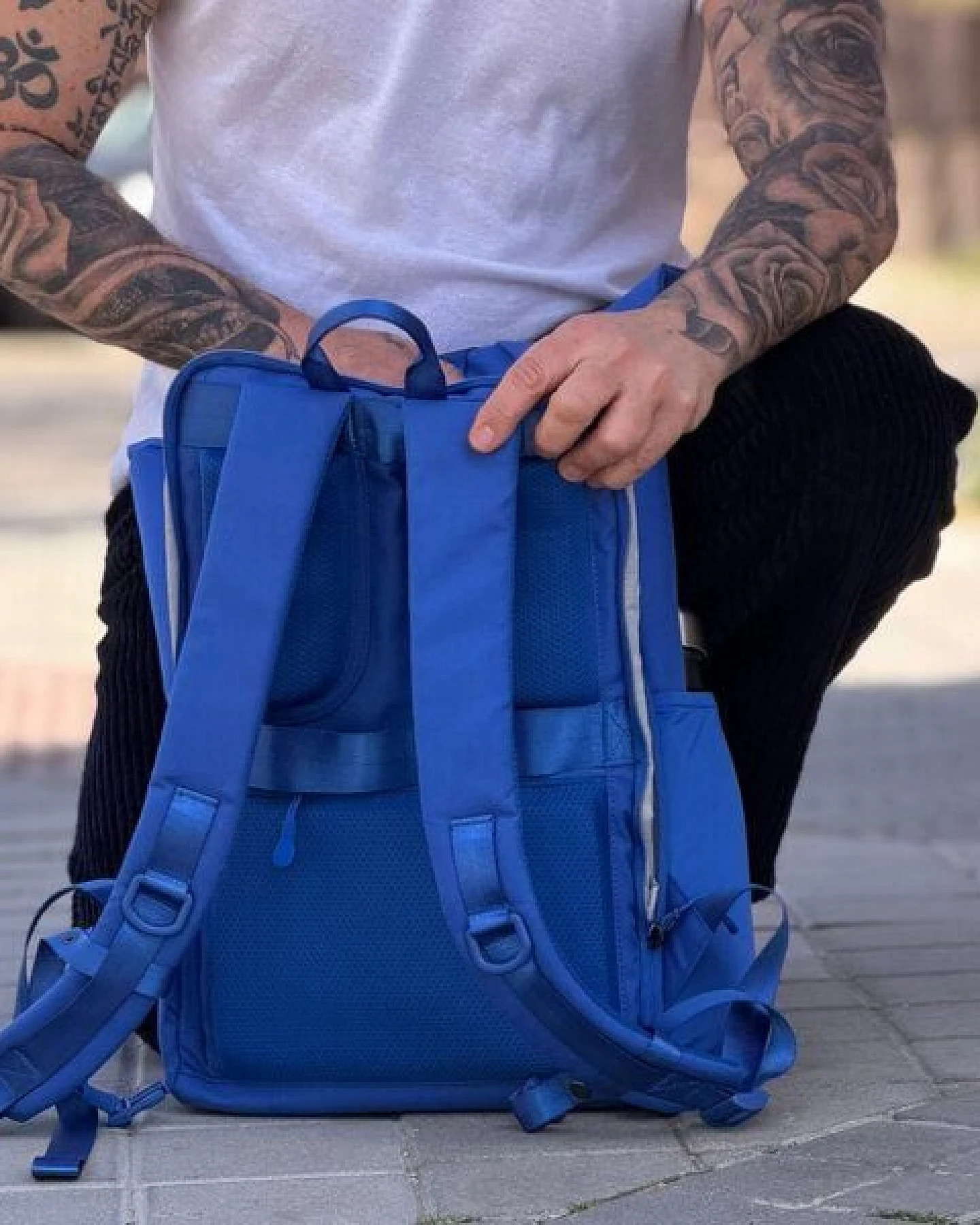 FUCHS & REBELL PIET Rolltop Rucksack – Stylisch & praktisch mit Rücken-Zipper – Ansicht 4