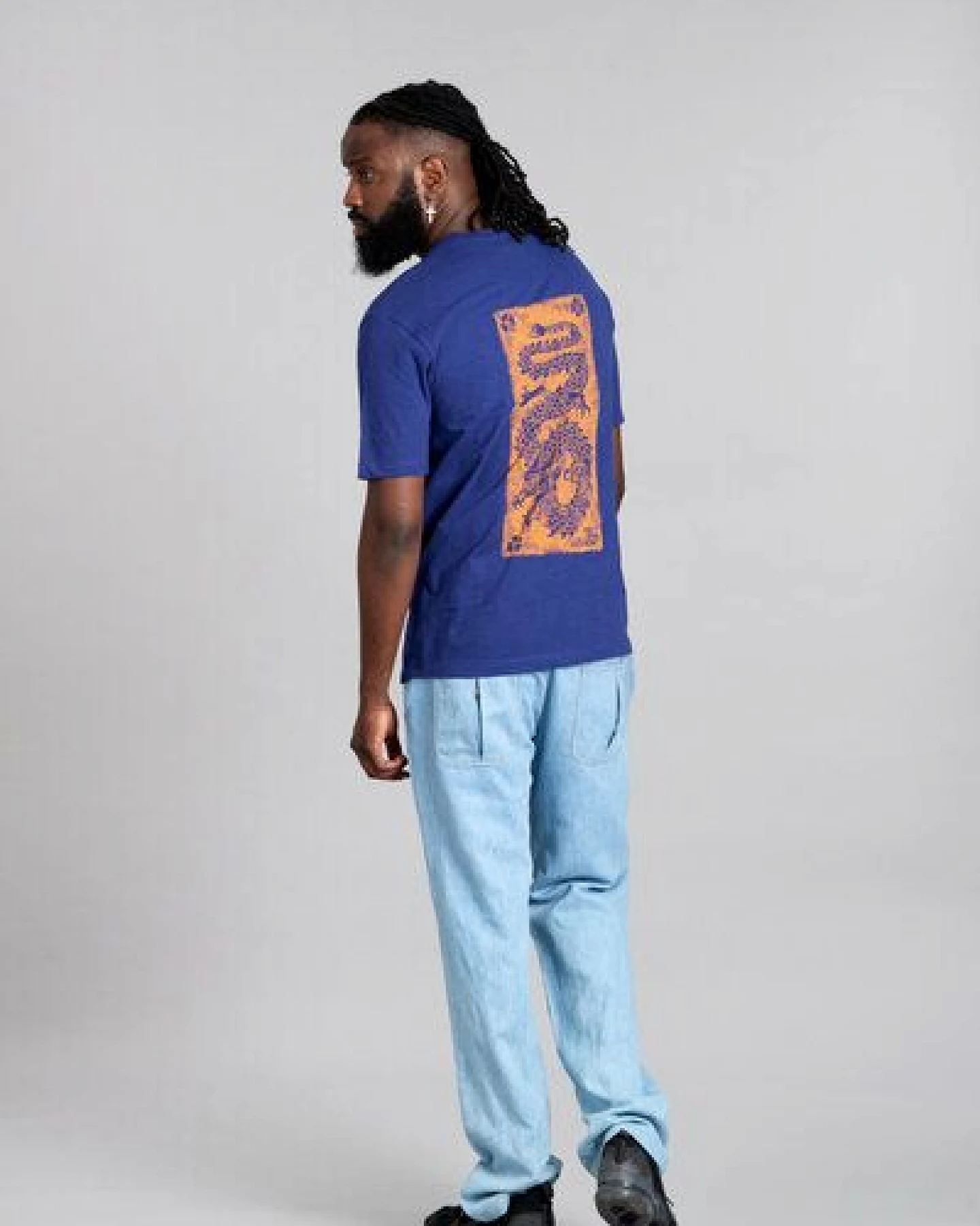 Komodo Leinen Hose in Jeans Optik Modell: Joshua – Ansicht 2