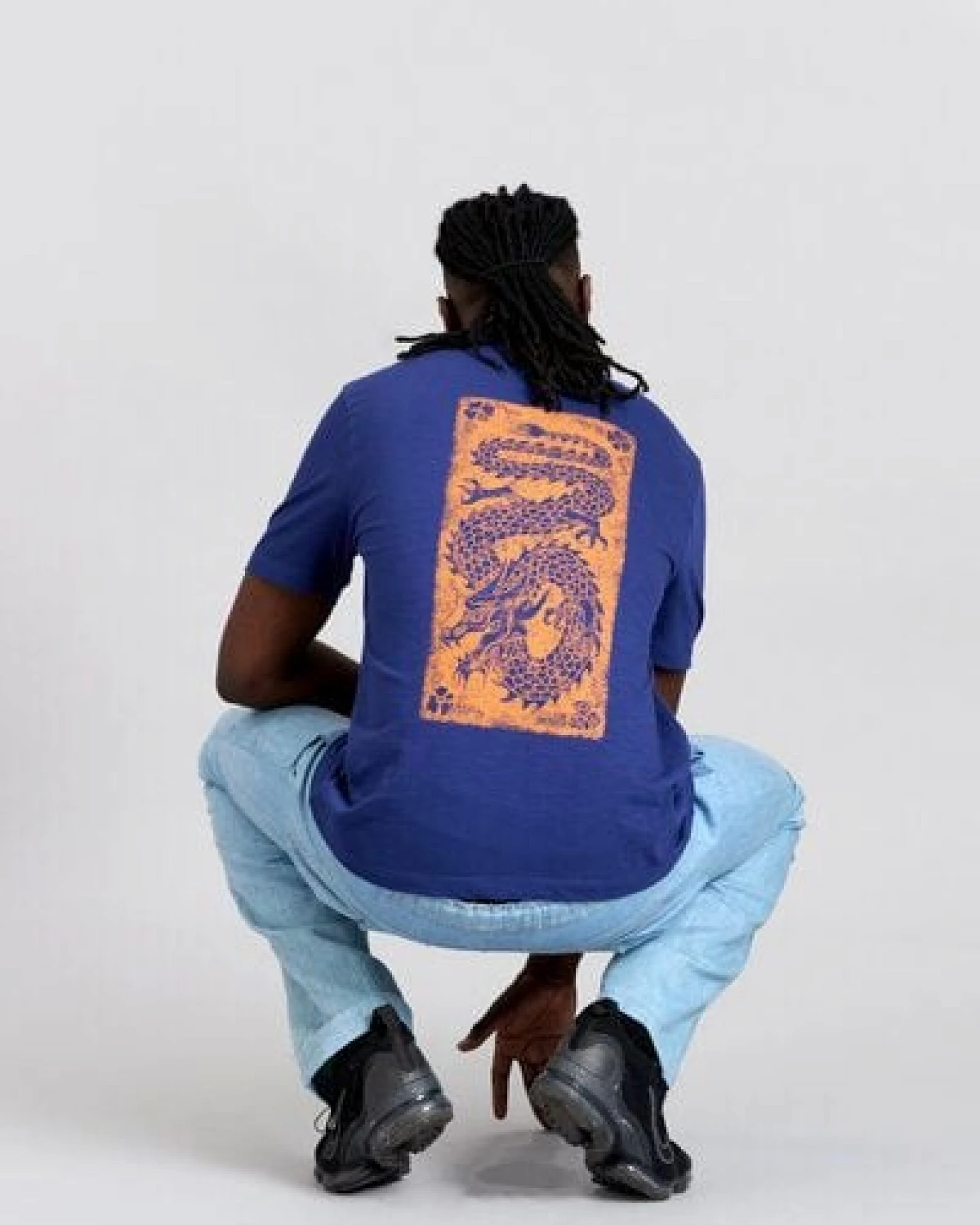 Komodo Leinen Hose in Jeans Optik Modell: Joshua – Ansicht 3