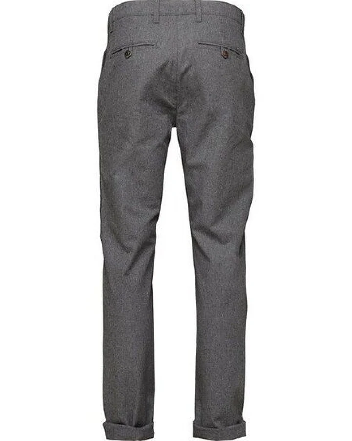 KnowledgeCotton Apparel Chino Hose - Chuck Flannel