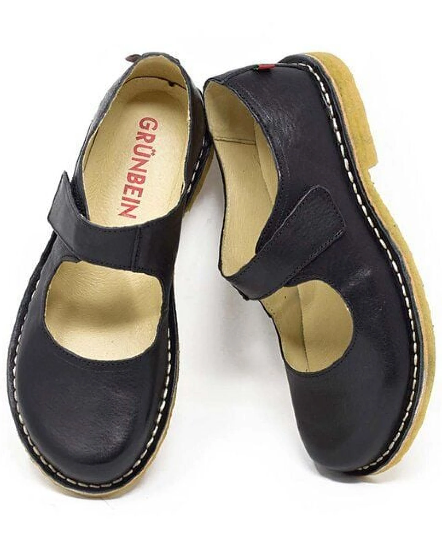 Grünbein Shoes Spangen-Ballerinas Gerda Naturform schwarz – Ansicht 3