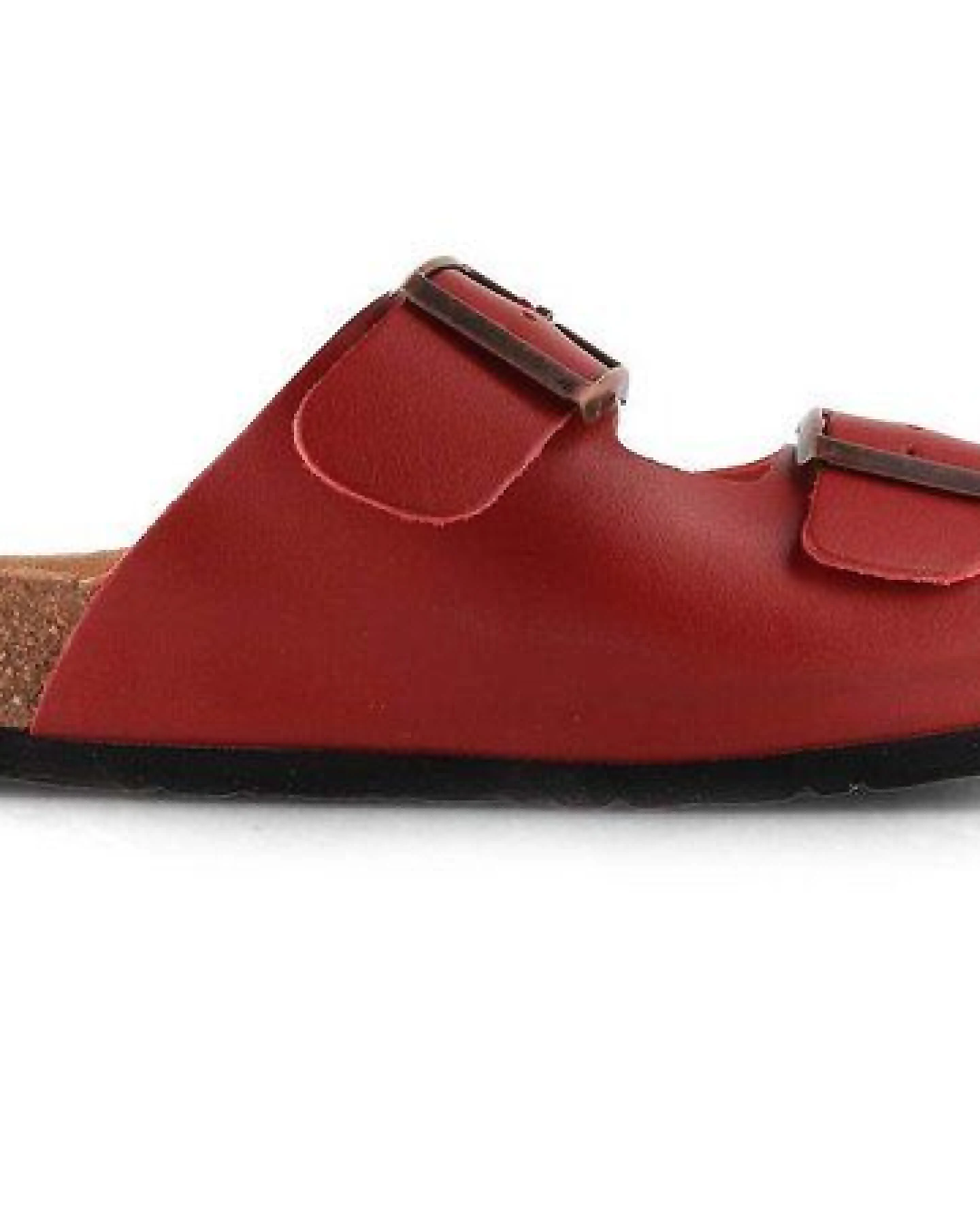 Tuffeln Leder-Pantoletten Norderney mit anatomischem Kork-Fußbett Zweischnaller-Sandalen – Ansicht 4