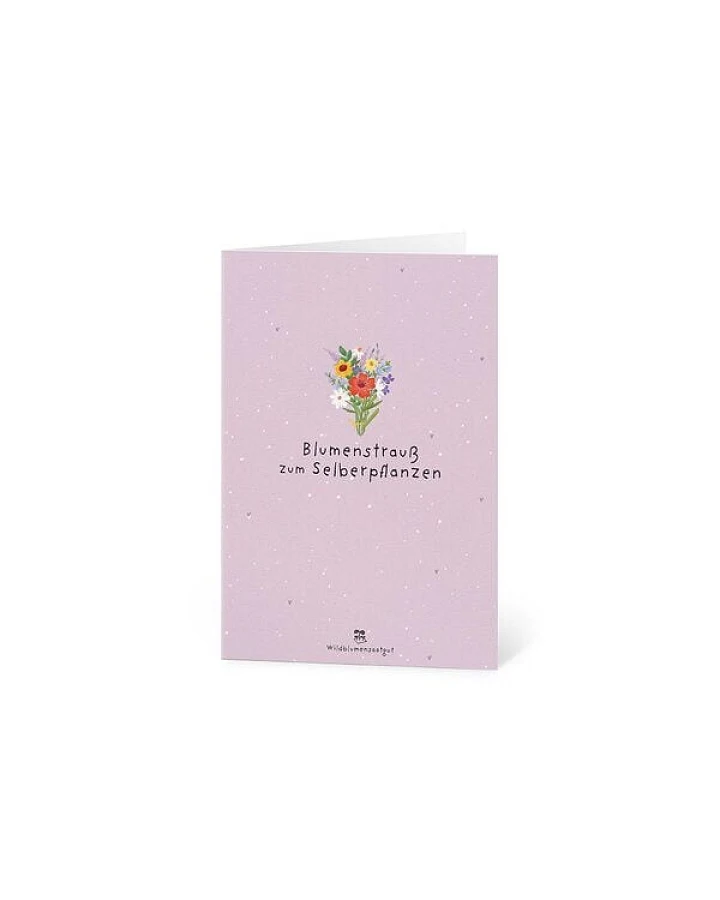 Die Stadtgärtner Grußkarte mit Saatpapier und Umschlag I Schöne Karte als Dankeschön, Gruß & für Geburtstag I Saatpapier enthält hochwertige Wildblumen-Samen