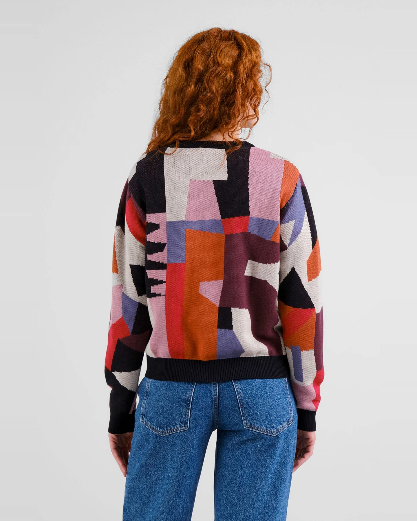 Pullover Arendal Abstract Chaos Rot – Ansicht 2
