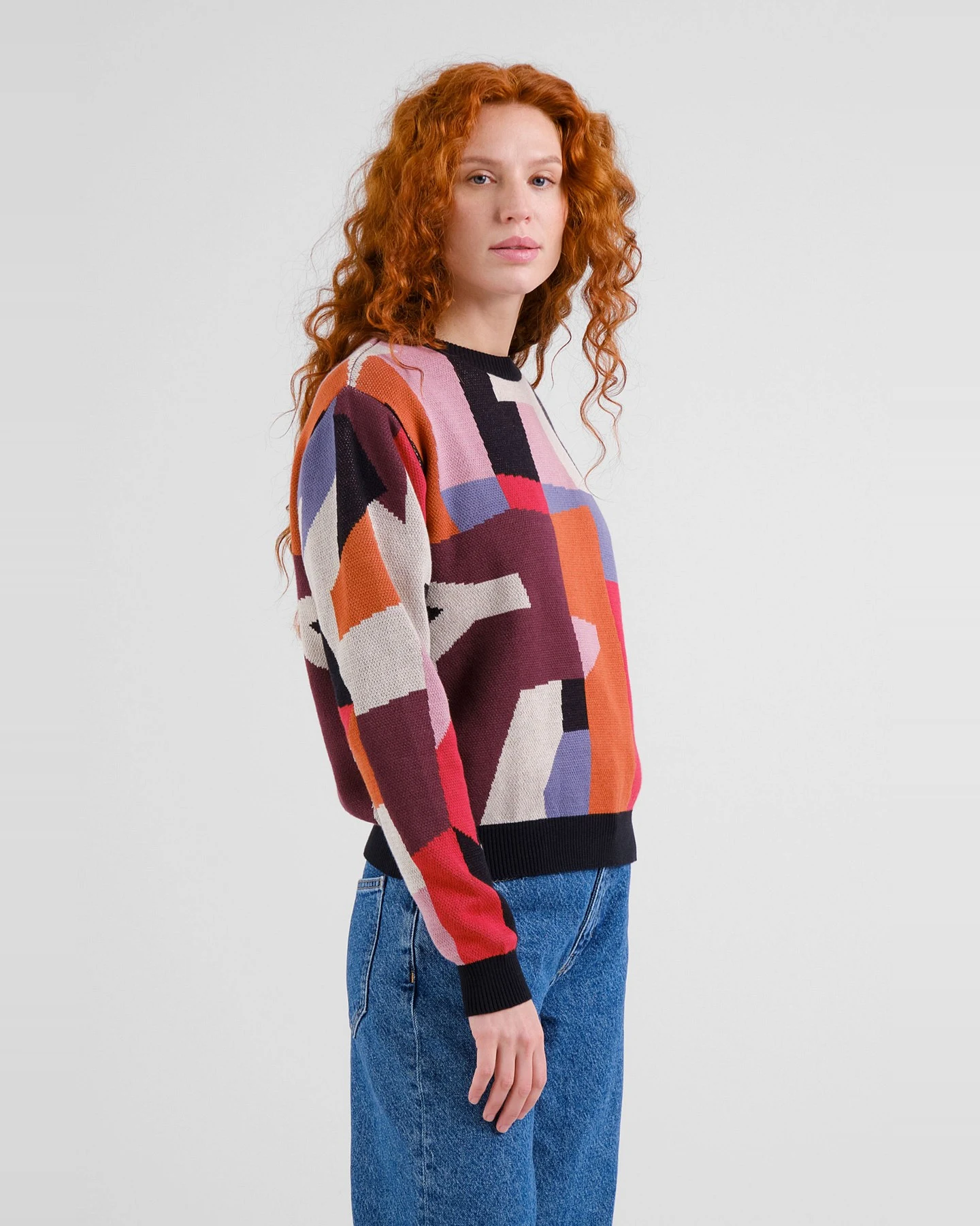 Pullover Arendal Abstract Chaos Rot – Ansicht 4