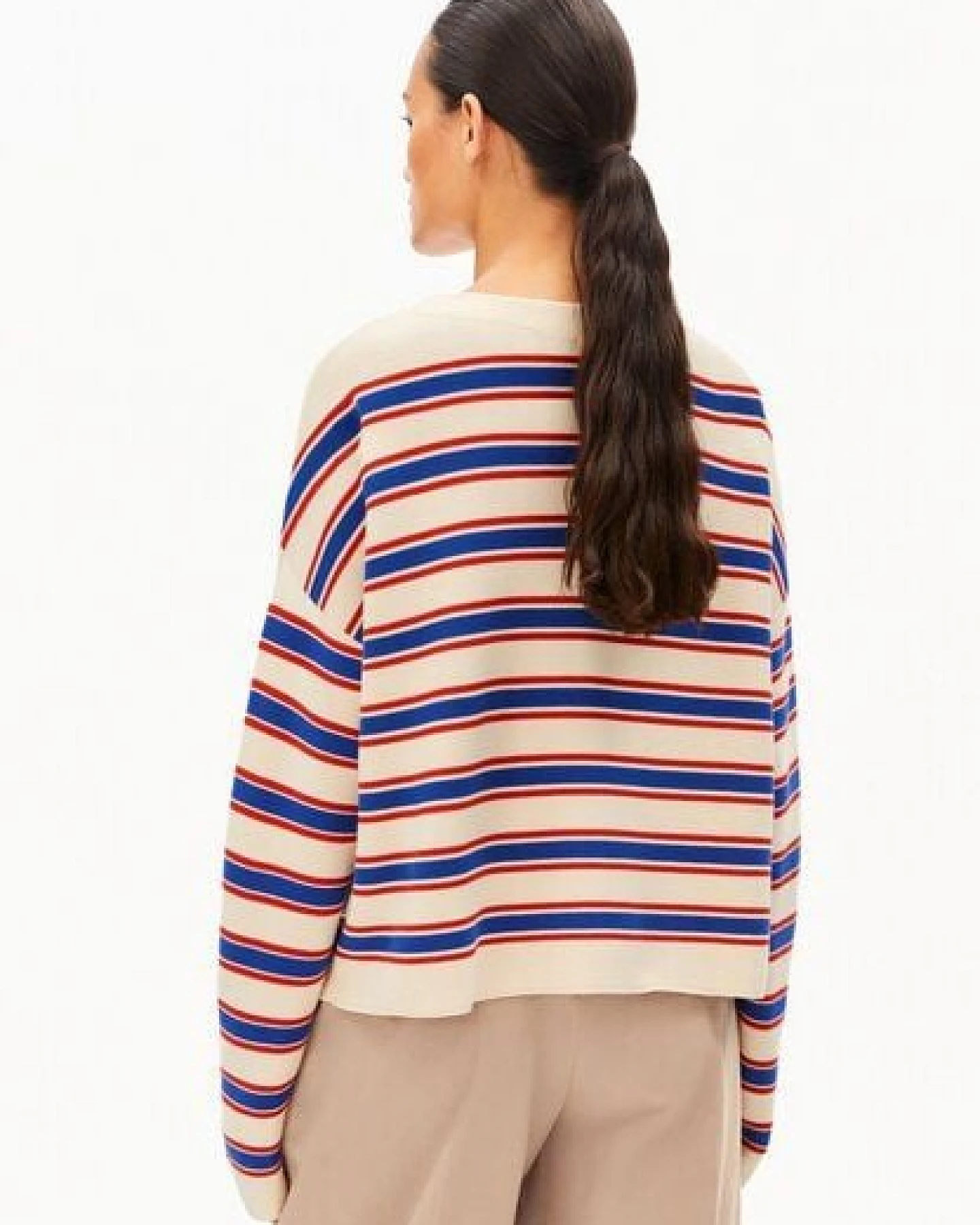 ARMEDANGELS MERINAA STRIPES Damen Strickpullover aus Bio-Baumwolle – Ansicht 2