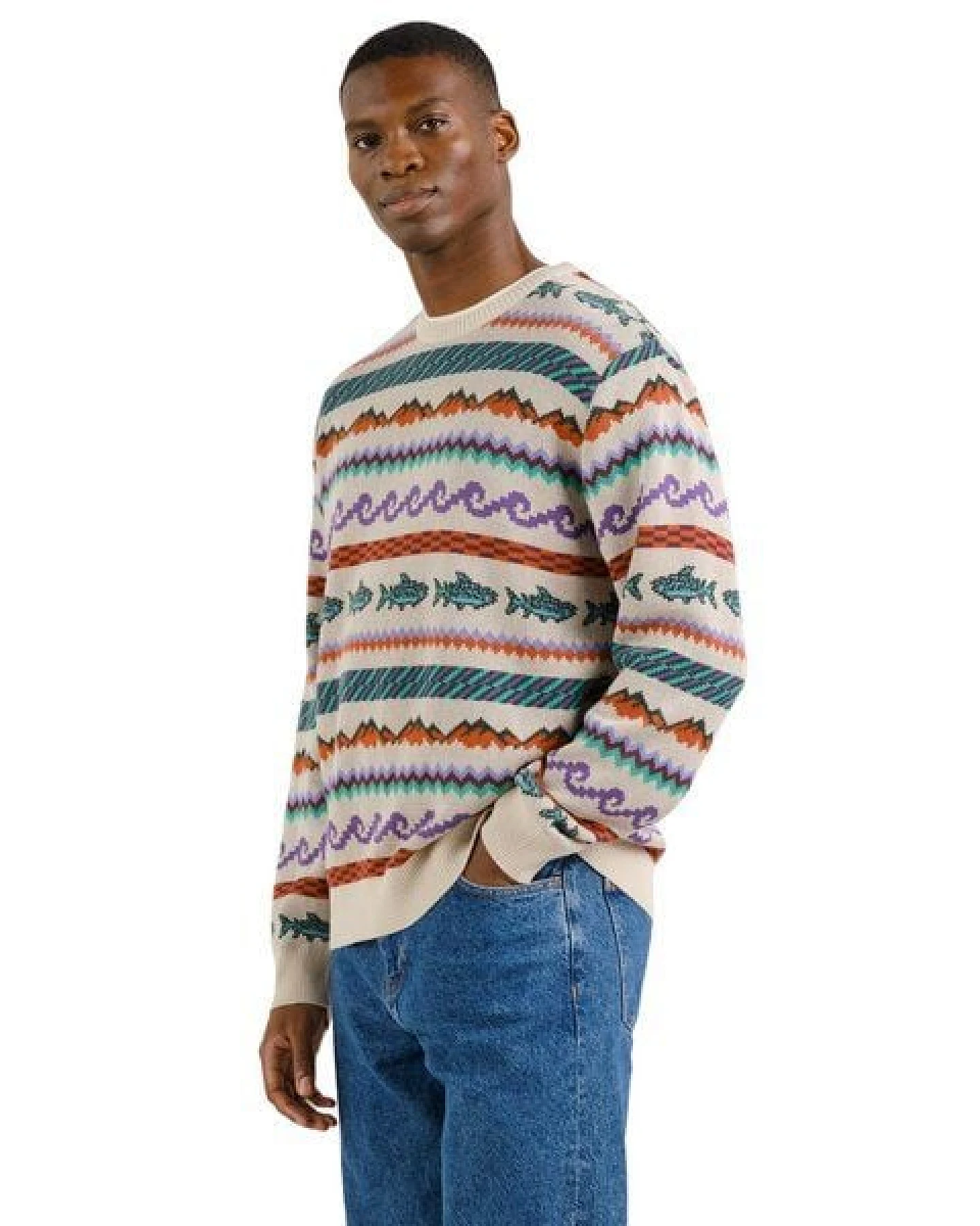 DEDICATED Herren Strickpullover Mora Fair Isle – Ansicht 3